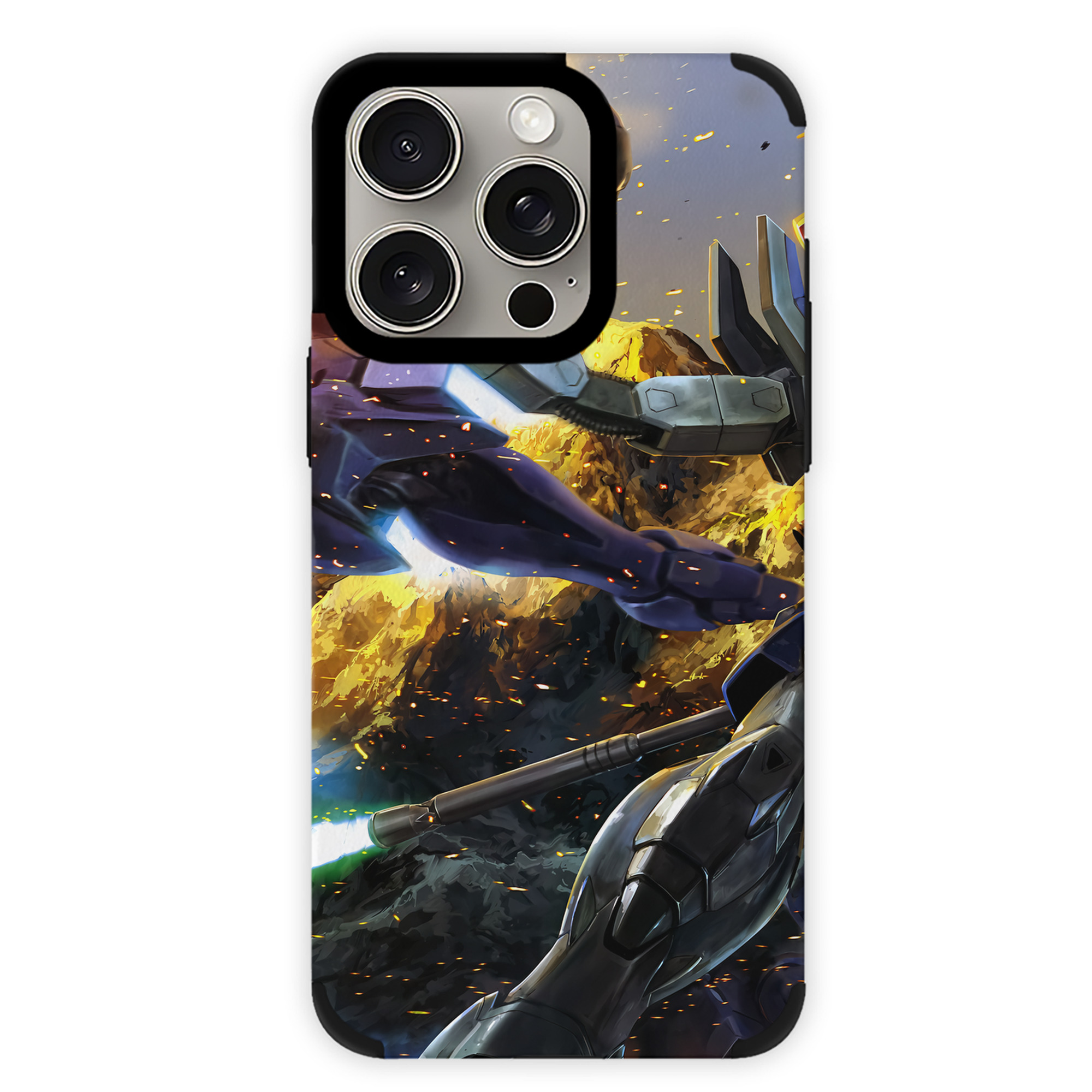 （画像用） 機動戦士ガンダム Mobile Suit Gundam 【iPhone15ProMax対応】 PUレザー スマホケース 耐衝撃＆黄変防止