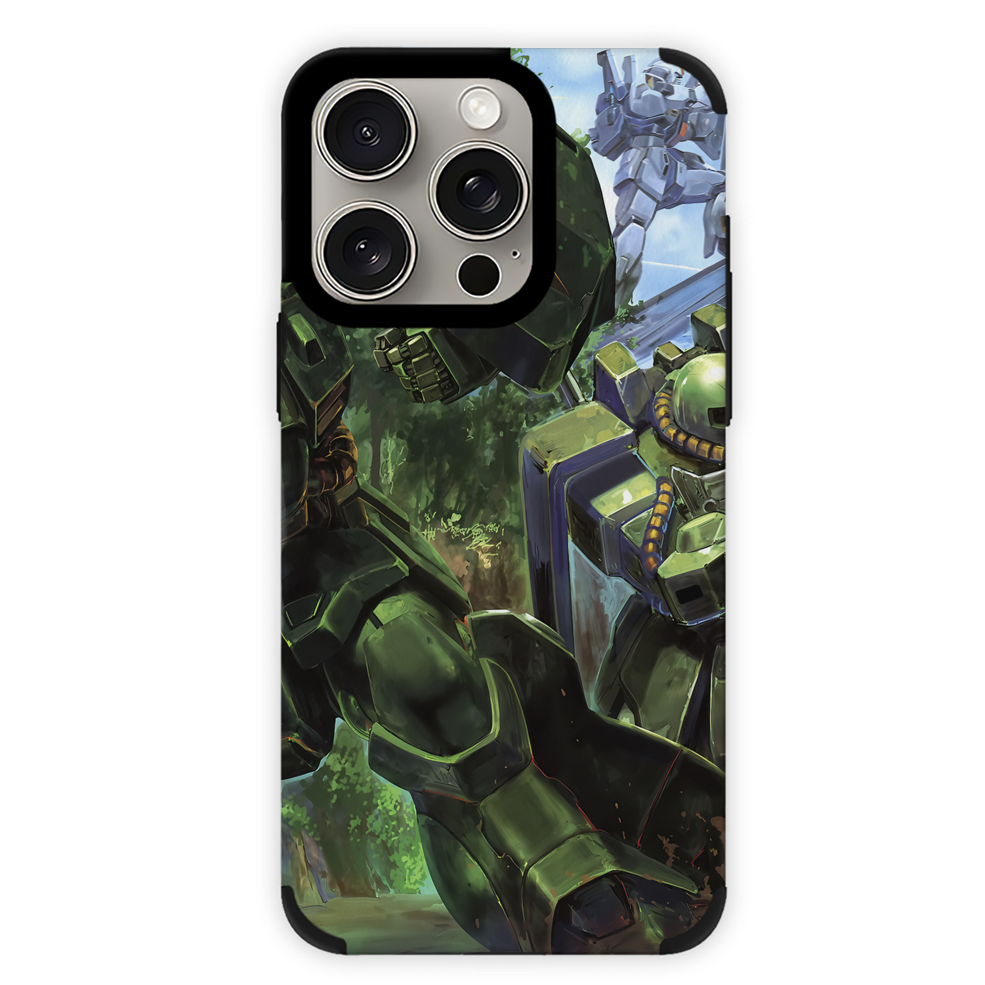 （画像用） 機動戦士ガンダム Mobile Suit Gundam 【iPhone15ProMax対応】 PUレザー スマホケース 耐衝撃＆黄変防止
