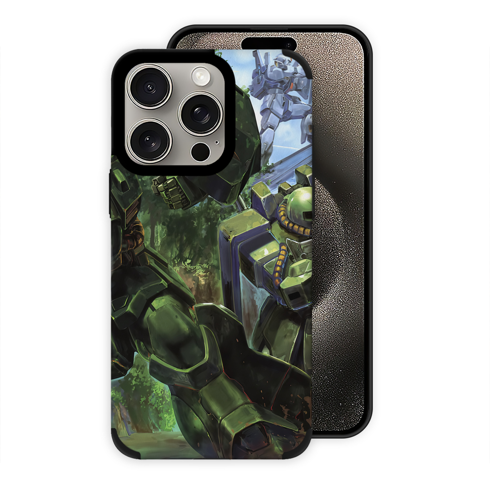 （画像用） 機動戦士ガンダム Mobile Suit Gundam 【iPhone15ProMax対応】 PUレザー スマホケース 耐衝撃＆黄変防止
