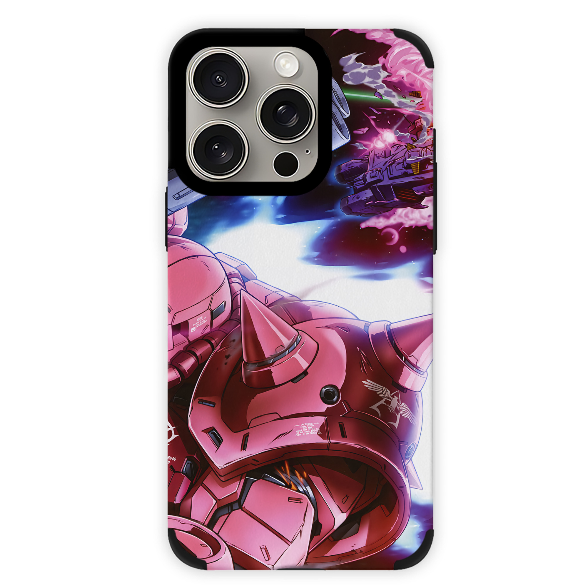 （画像用） 機動戦士ガンダム Mobile Suit Gundam 【iPhone15ProMax対応】 PUレザー スマホケース 耐衝撃＆黄変防止