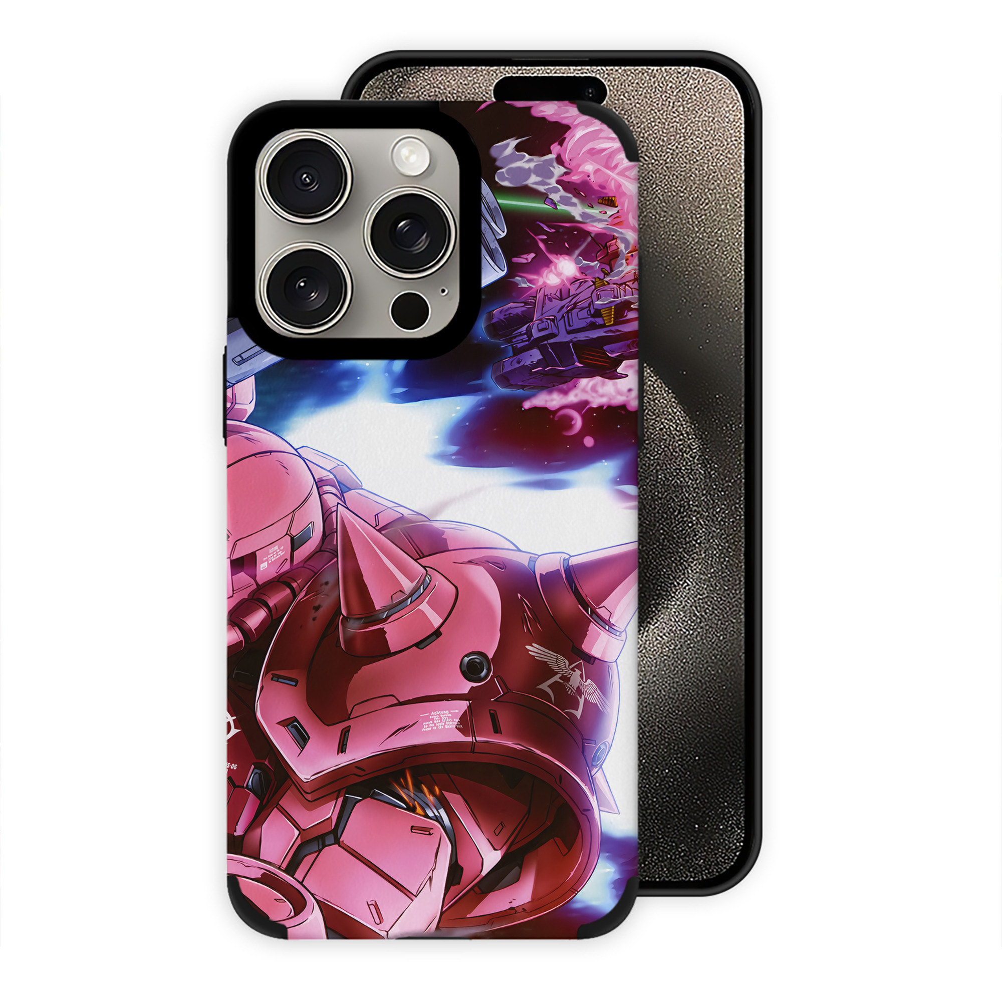 （画像用） 機動戦士ガンダム Mobile Suit Gundam 【iPhone15ProMax対応】 PUレザー スマホケース 耐衝撃＆黄変防止