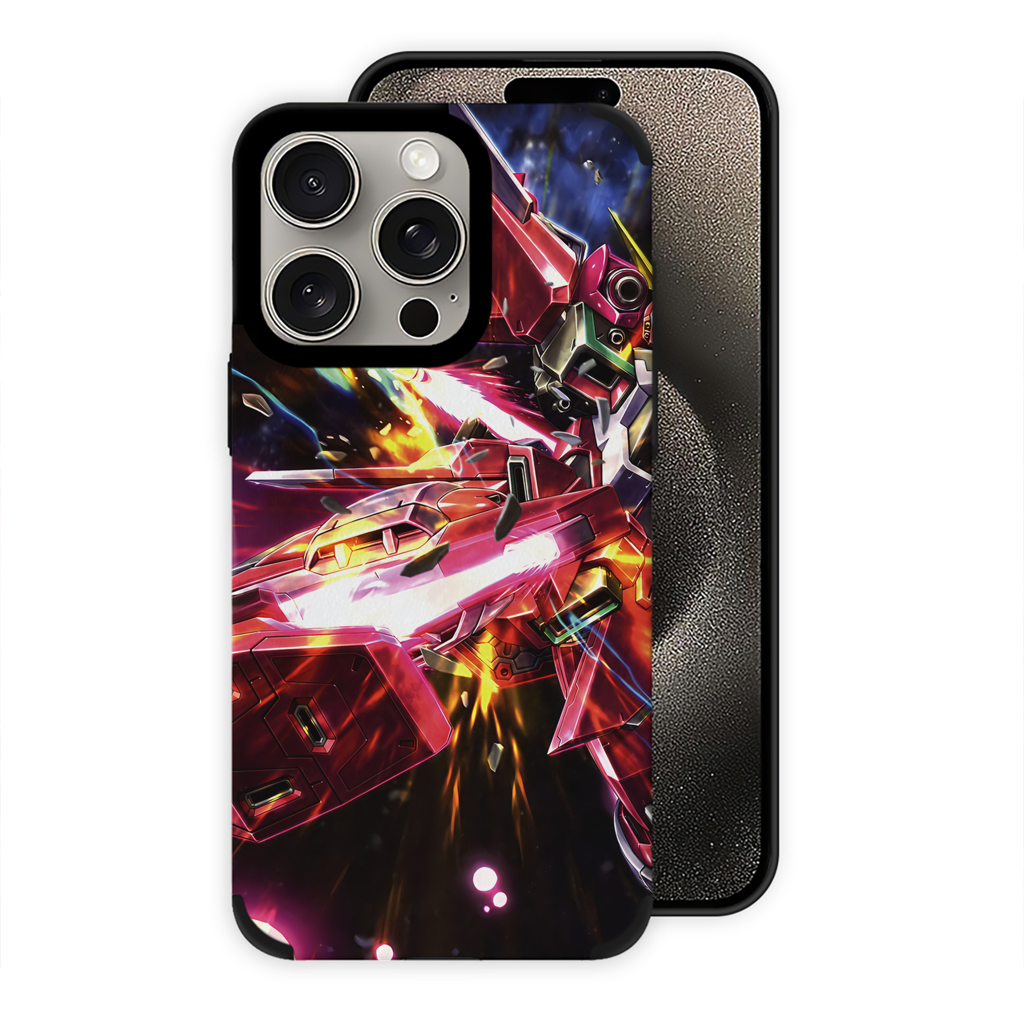 （画像用） 機動戦士ガンダム Mobile Suit Gundam 【iPhone15ProMax対応】 PUレザー スマホケース 耐衝撃＆黄変防止