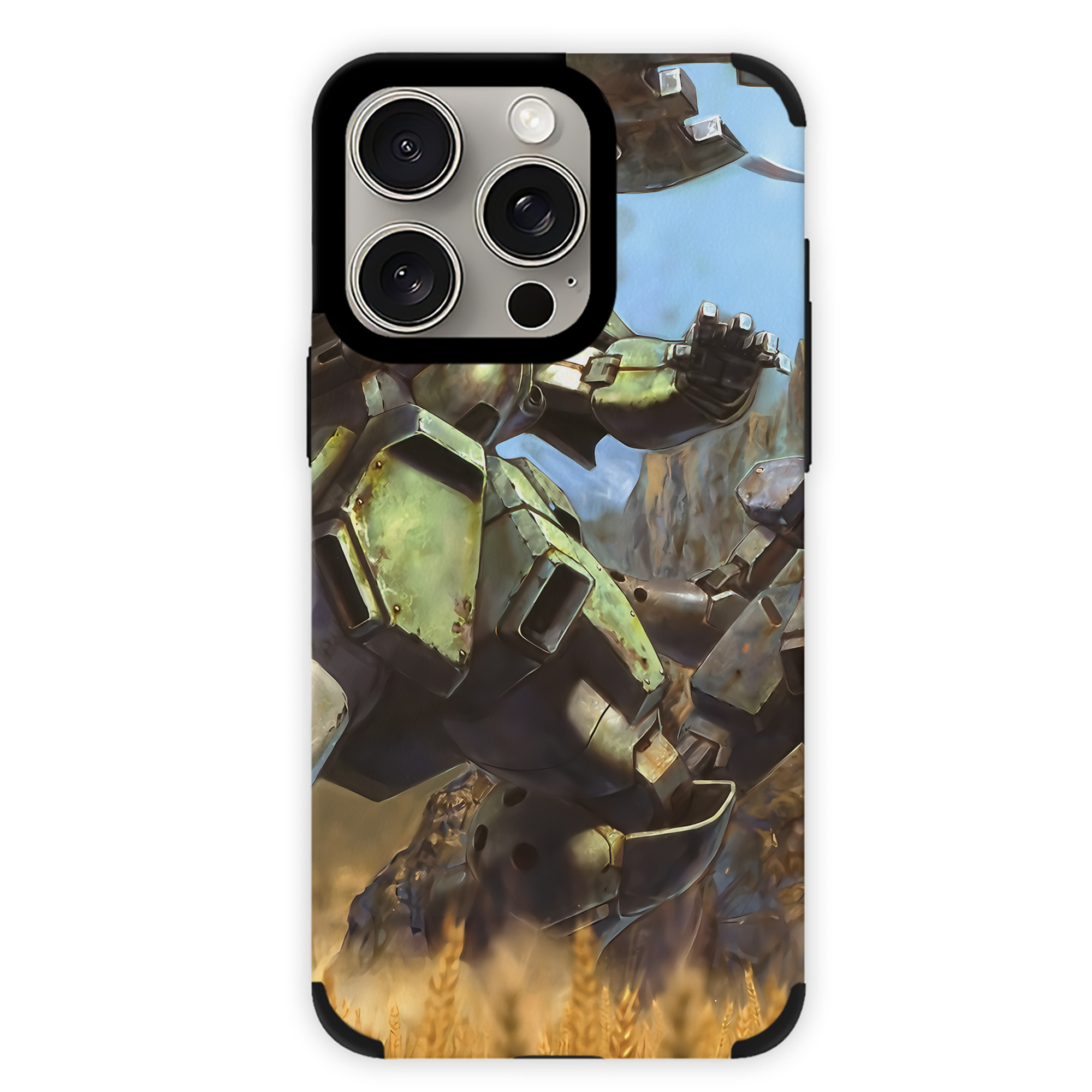 （画像用） 機動戦士ガンダム Mobile Suit Gundam 【iPhone15ProMax対応】 PUレザー スマホケース 耐衝撃＆黄変防止