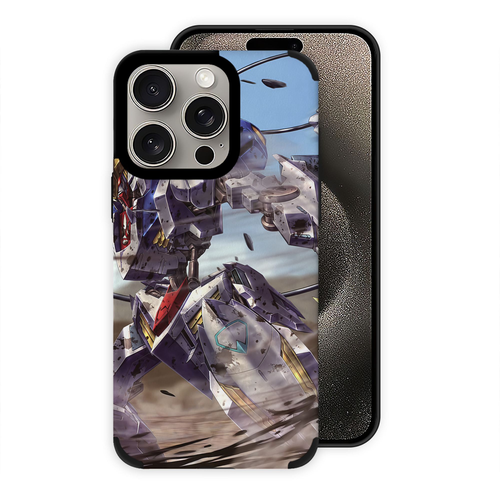 （画像用） 機動戦士ガンダム Mobile Suit Gundam 【iPhone15ProMax対応】 PUレザー スマホケース 耐衝撃＆黄変防止