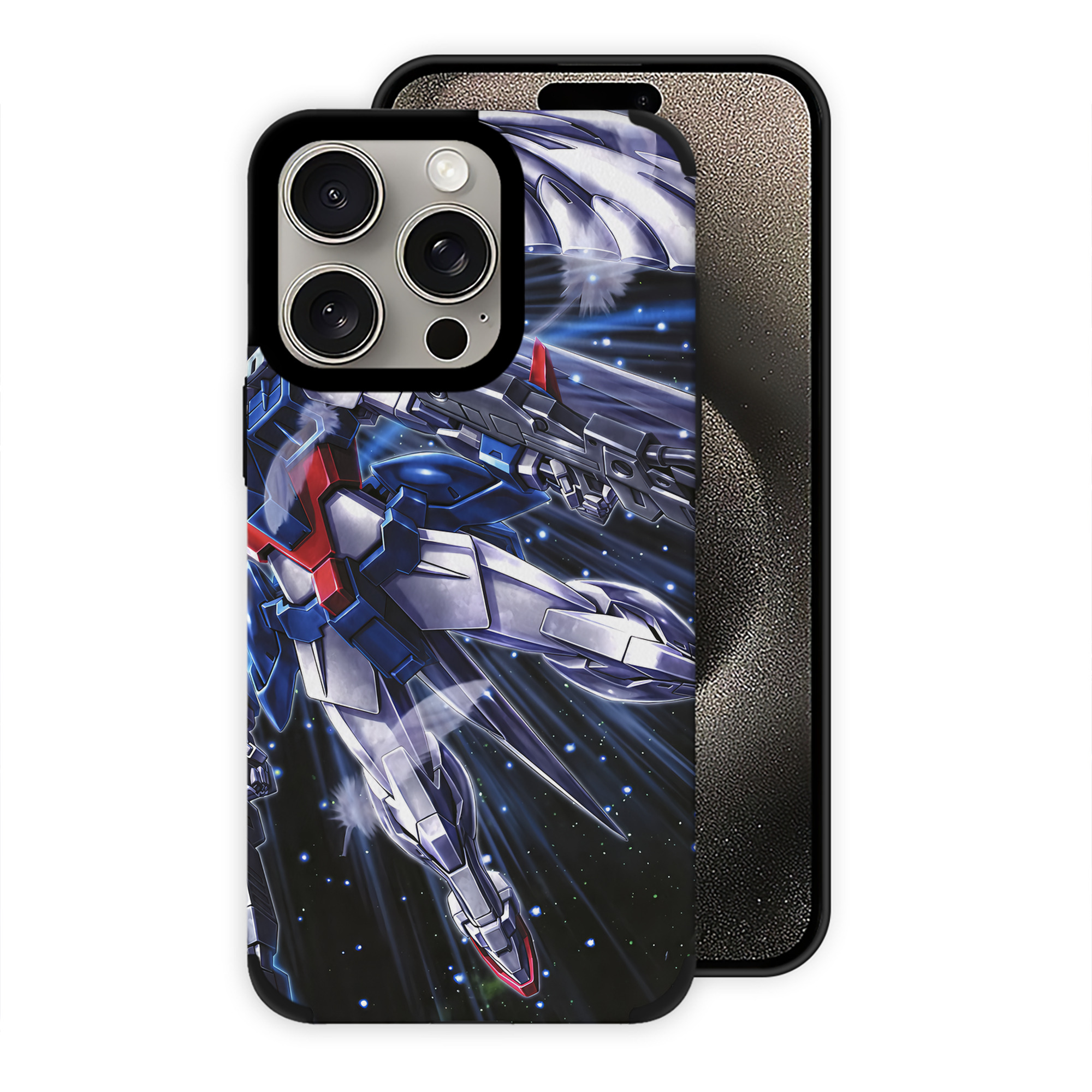 （画像用） 機動戦士ガンダム Mobile Suit Gundam 【iPhone15ProMax対応】 PUレザー スマホケース 耐衝撃＆黄変防止