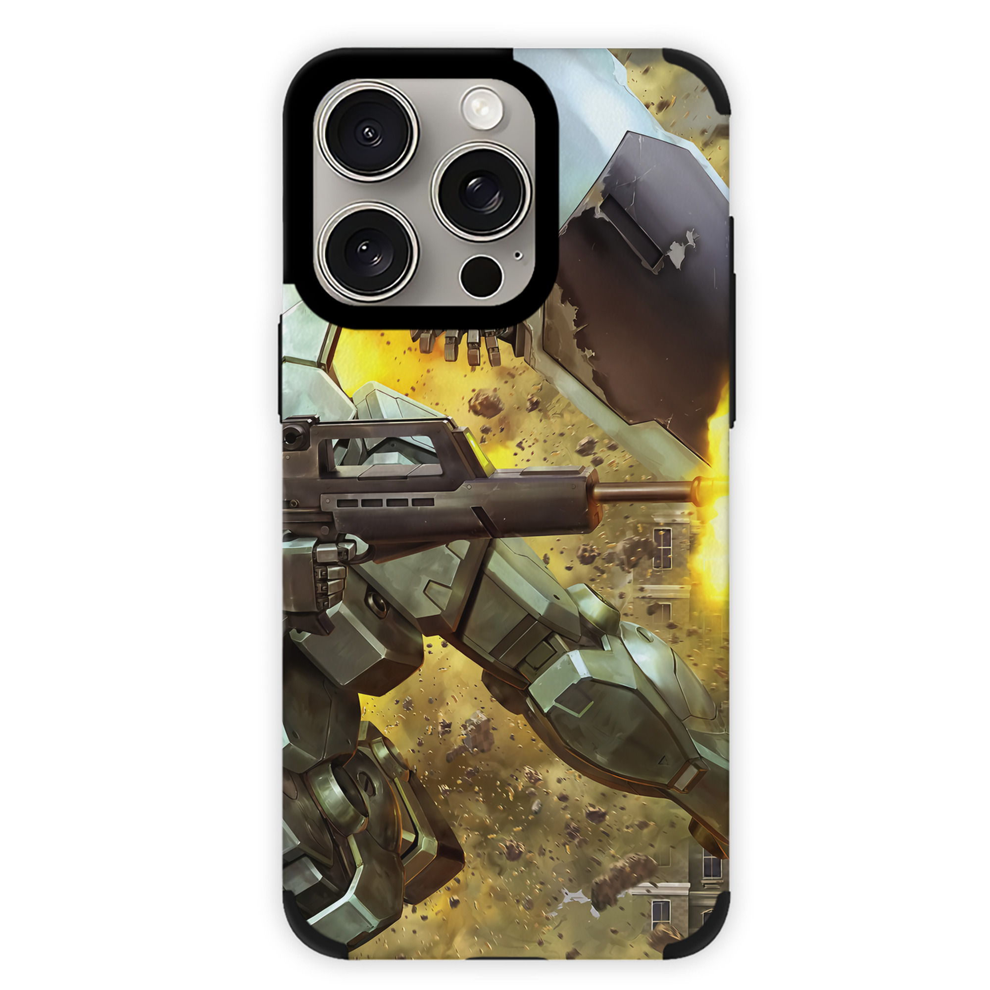 （画像用） 機動戦士ガンダム Mobile Suit Gundam 【iPhone15ProMax対応】 PUレザー スマホケース 耐衝撃＆黄変防止