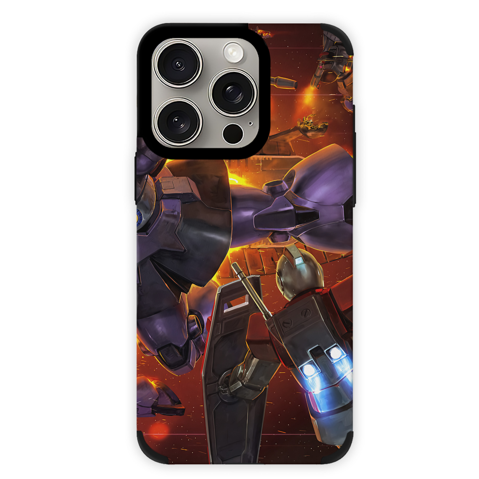 （画像用） 機動戦士ガンダム Mobile Suit Gundam 【iPhone15ProMax対応】 PUレザー スマホケース 耐衝撃＆黄変防止