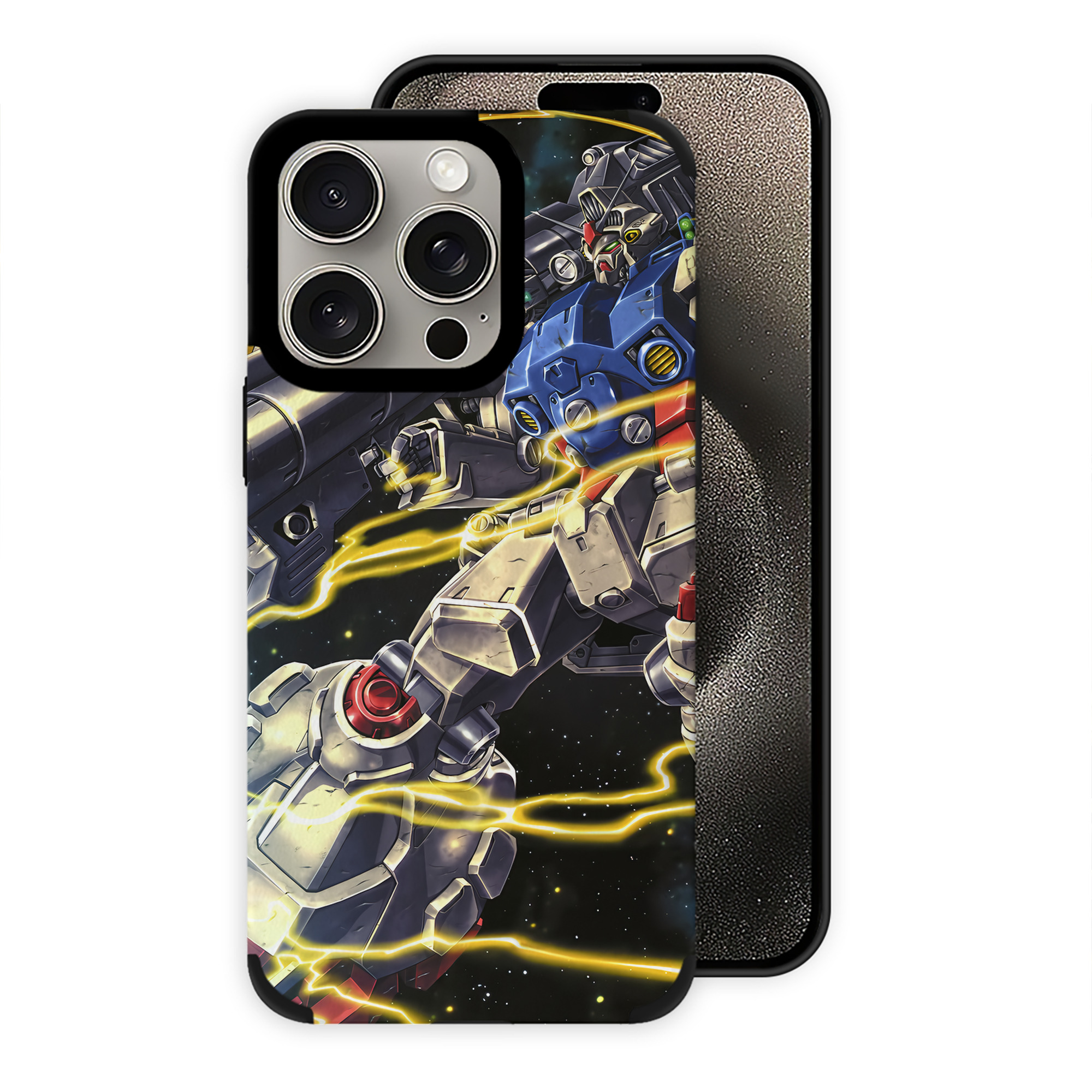 （画像用） 機動戦士ガンダム Mobile Suit Gundam 【iPhone15ProMax対応】 PUレザー スマホケース 耐衝撃＆黄変防止