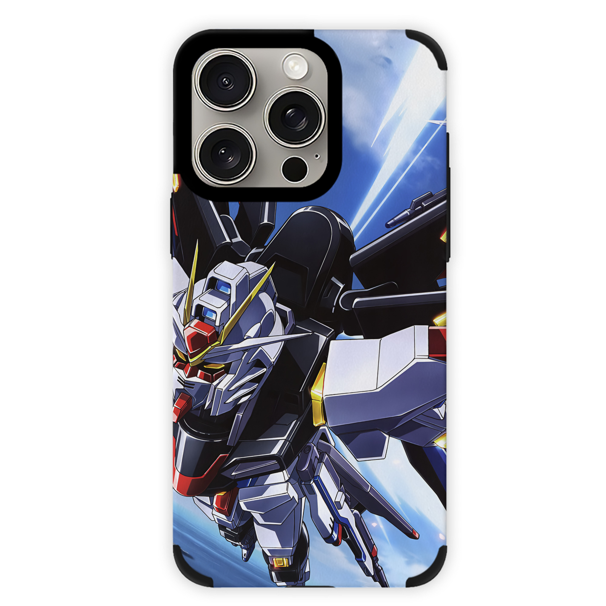 （画像用） 機動戦士ガンダム Mobile Suit Gundam 【iPhone15ProMax対応】 PUレザー スマホケース 耐衝撃＆黄変防止