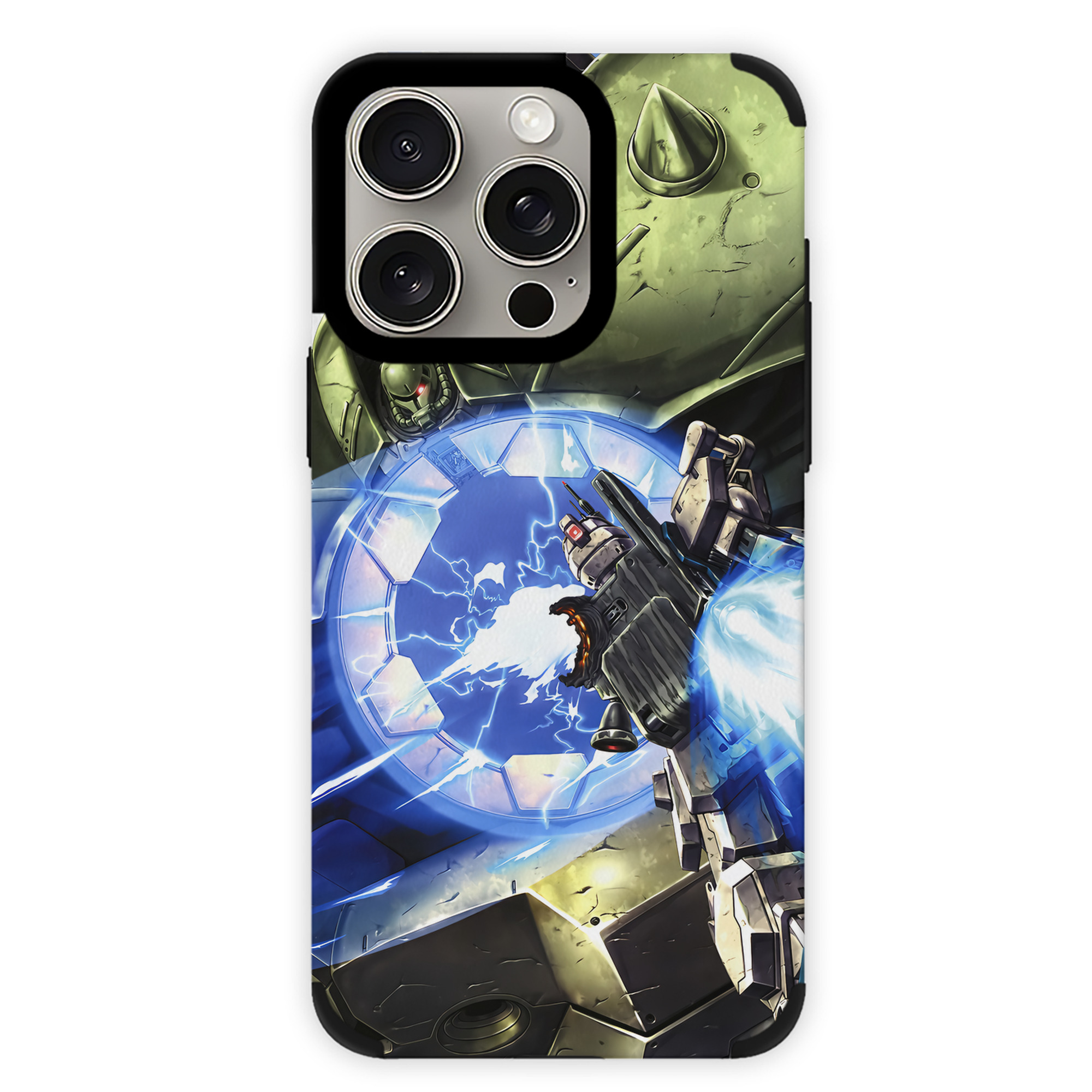 （画像用） 機動戦士ガンダム Mobile Suit Gundam 【iPhone15ProMax対応】 PUレザー スマホケース 耐衝撃＆黄変防止