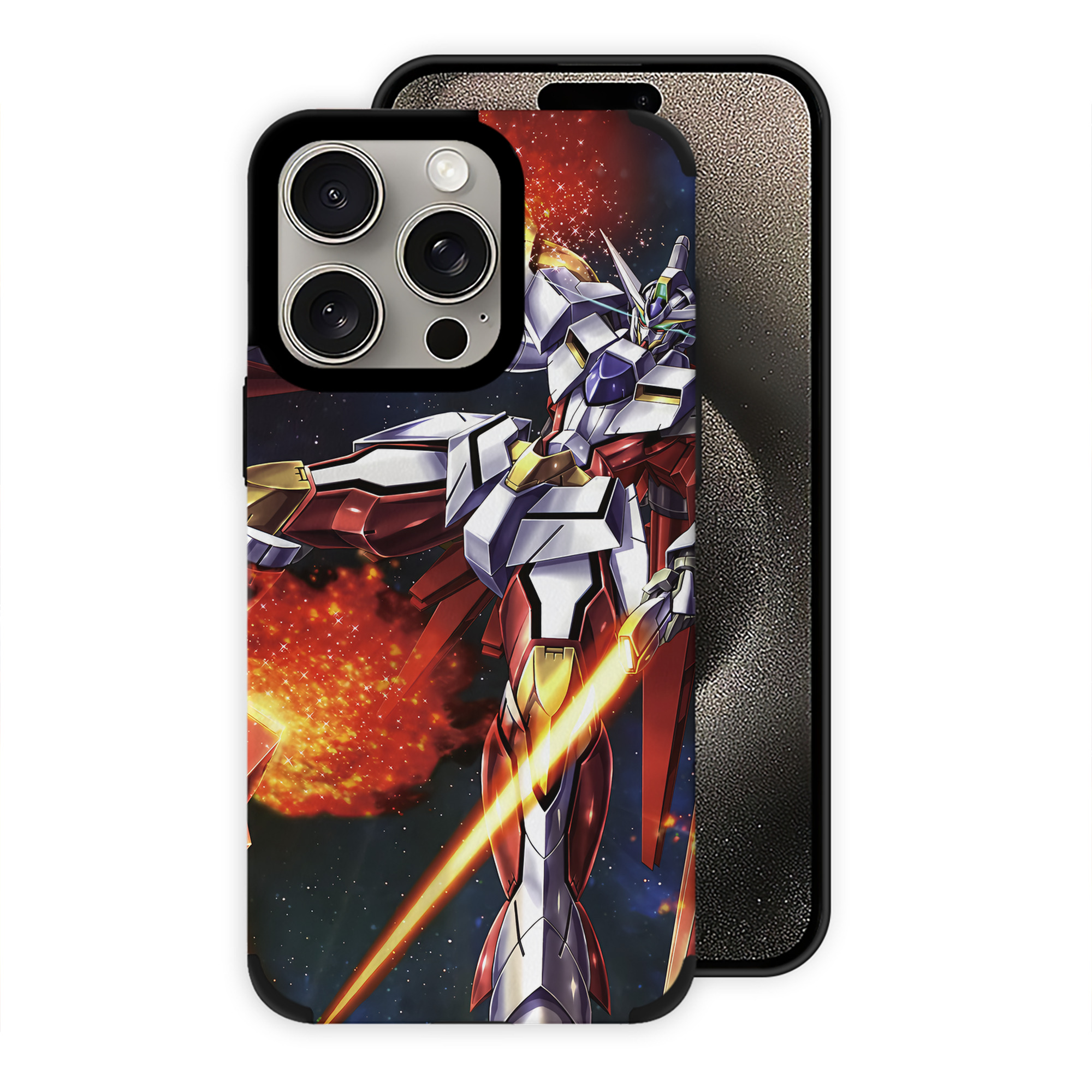 （画像用） 機動戦士ガンダム Mobile Suit Gundam 【iPhone15ProMax対応】 PUレザー スマホケース 耐衝撃＆黄変防止
