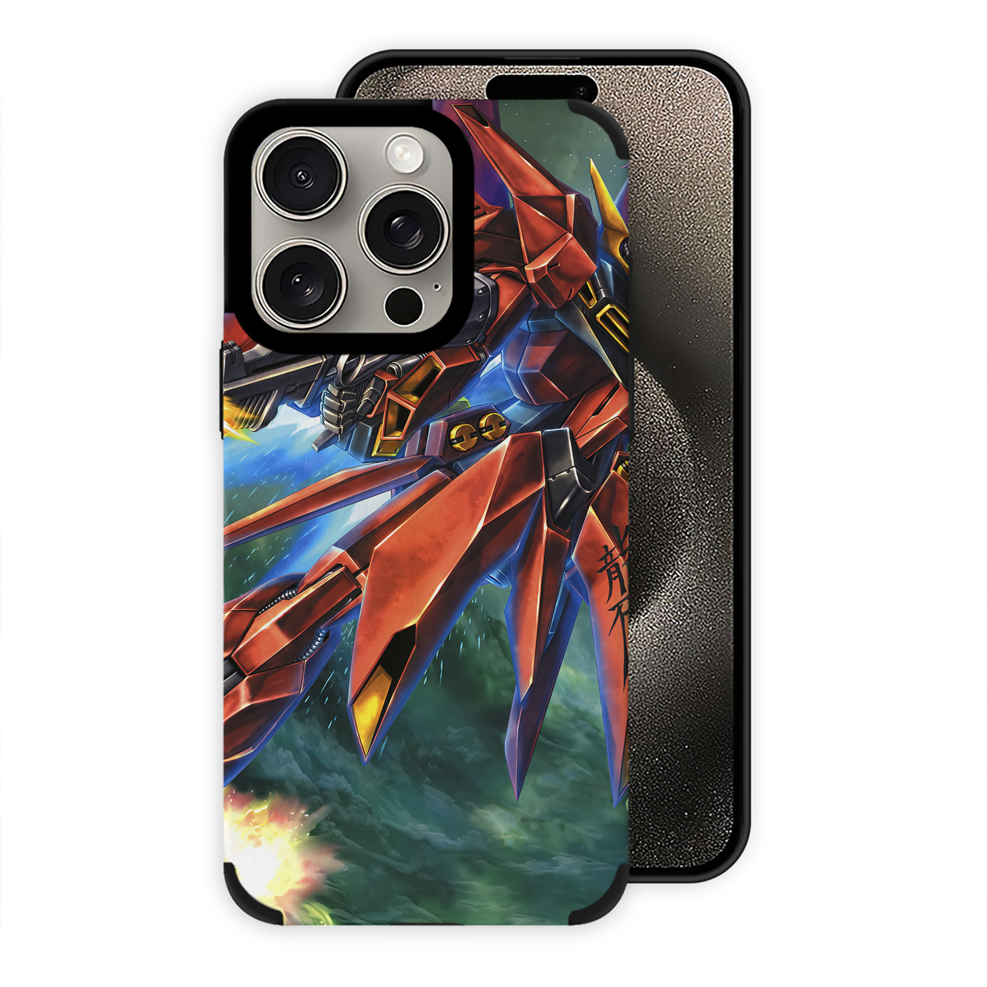 （画像用） 機動戦士ガンダム Mobile Suit Gundam 【iPhone15ProMax対応】 PUレザー スマホケース 耐衝撃＆黄変防止