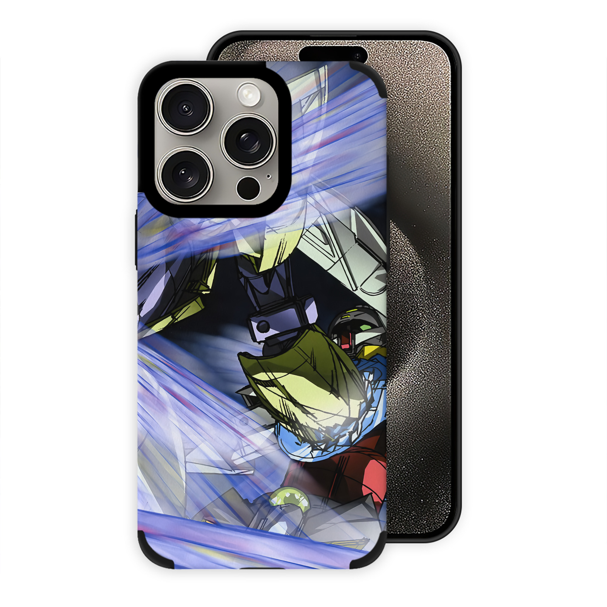 （画像用） 機動戦士ガンダム Mobile Suit Gundam 【iPhone15ProMax対応】 PUレザー スマホケース 耐衝撃＆黄変防止