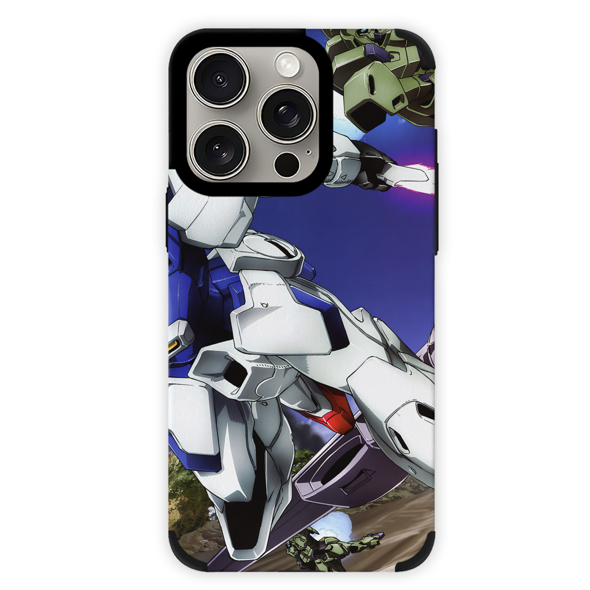 （画像用） 機動戦士ガンダム Mobile Suit Gundam 【iPhone15ProMax対応】 PUレザー スマホケース 耐衝撃＆黄変防止