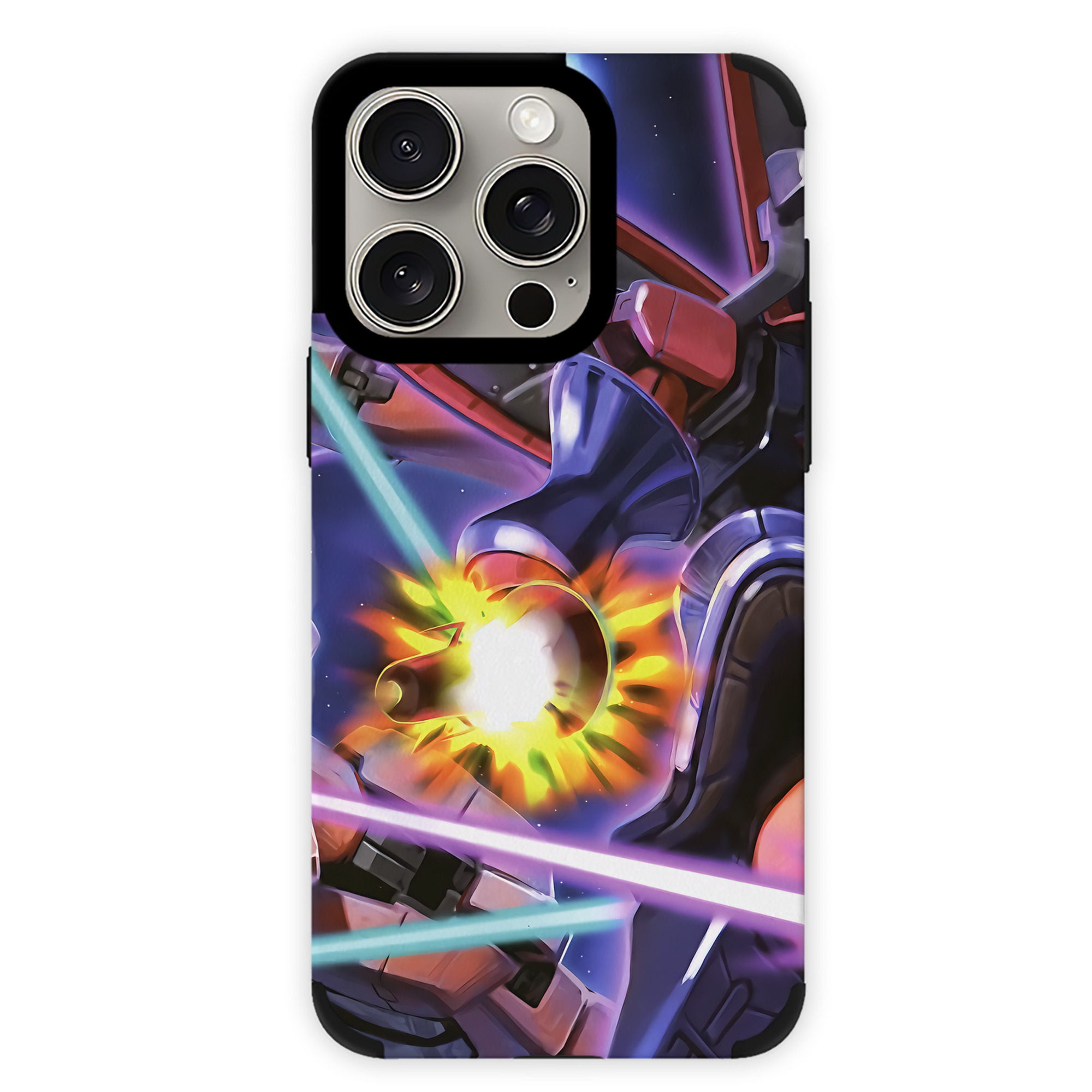 （画像用） 機動戦士ガンダム Mobile Suit Gundam 【iPhone15ProMax対応】 PUレザー スマホケース 耐衝撃＆黄変防止
