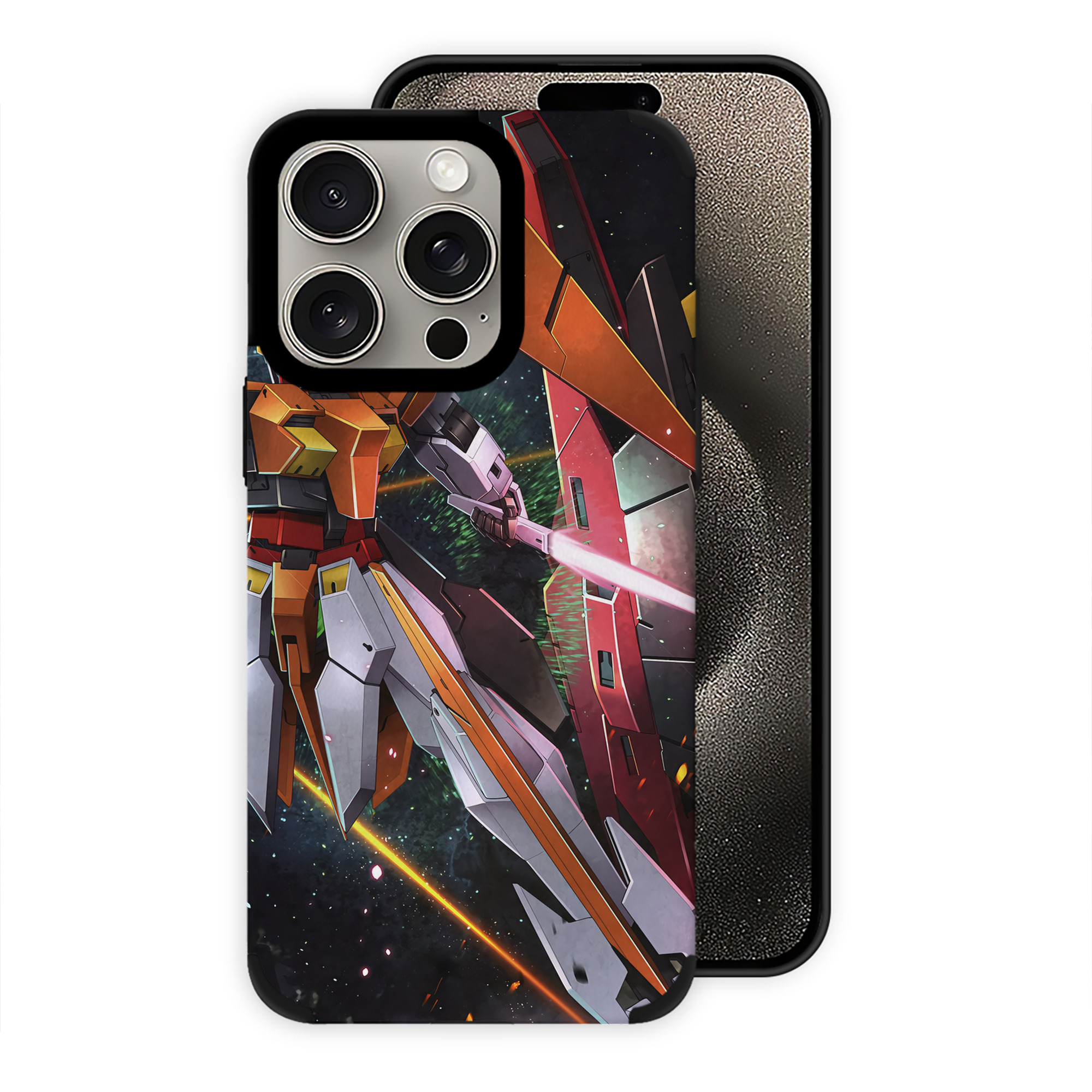 （画像用） 機動戦士ガンダム Mobile Suit Gundam 【iPhone15ProMax対応】 PUレザー スマホケース 耐衝撃＆黄変防止