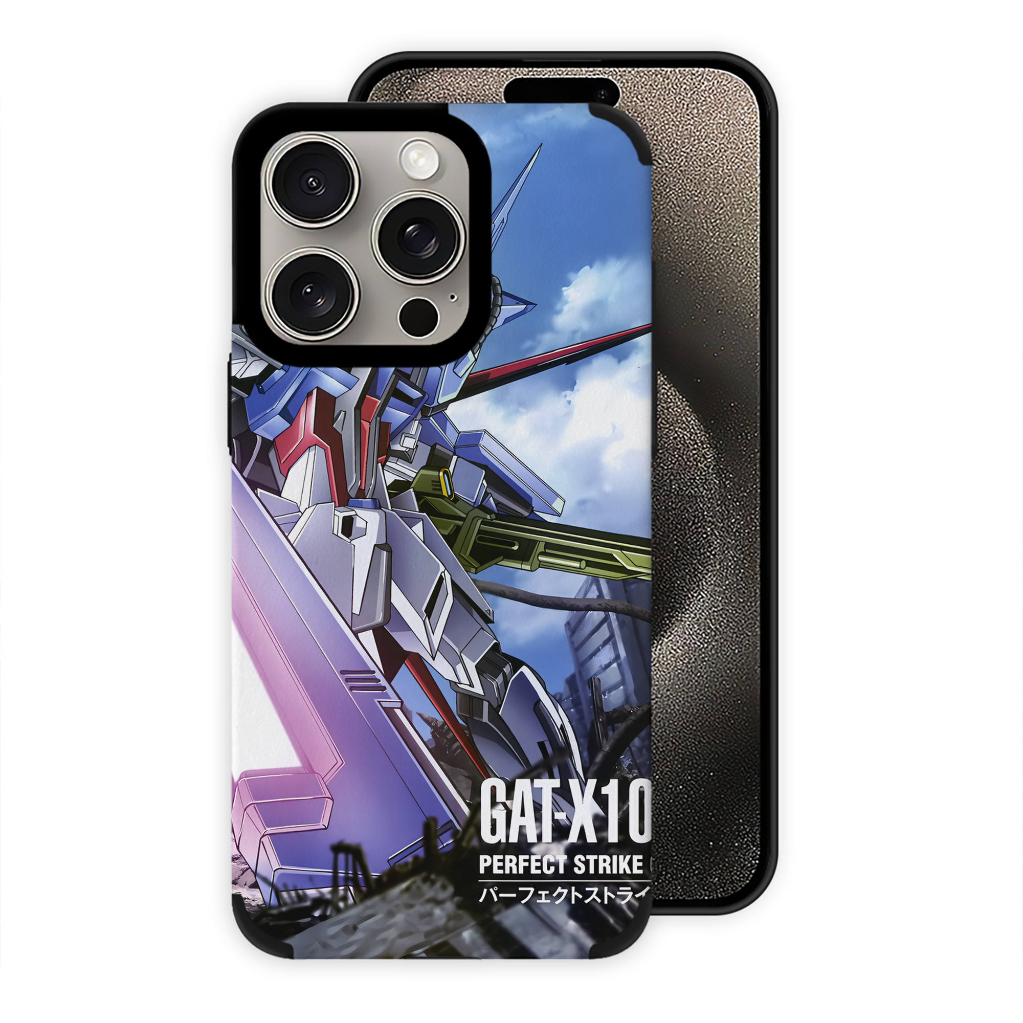 （画像用） 機動戦士ガンダム Mobile Suit Gundam 【iPhone15ProMax対応】 PUレザー スマホケース 耐衝撃＆黄変防止