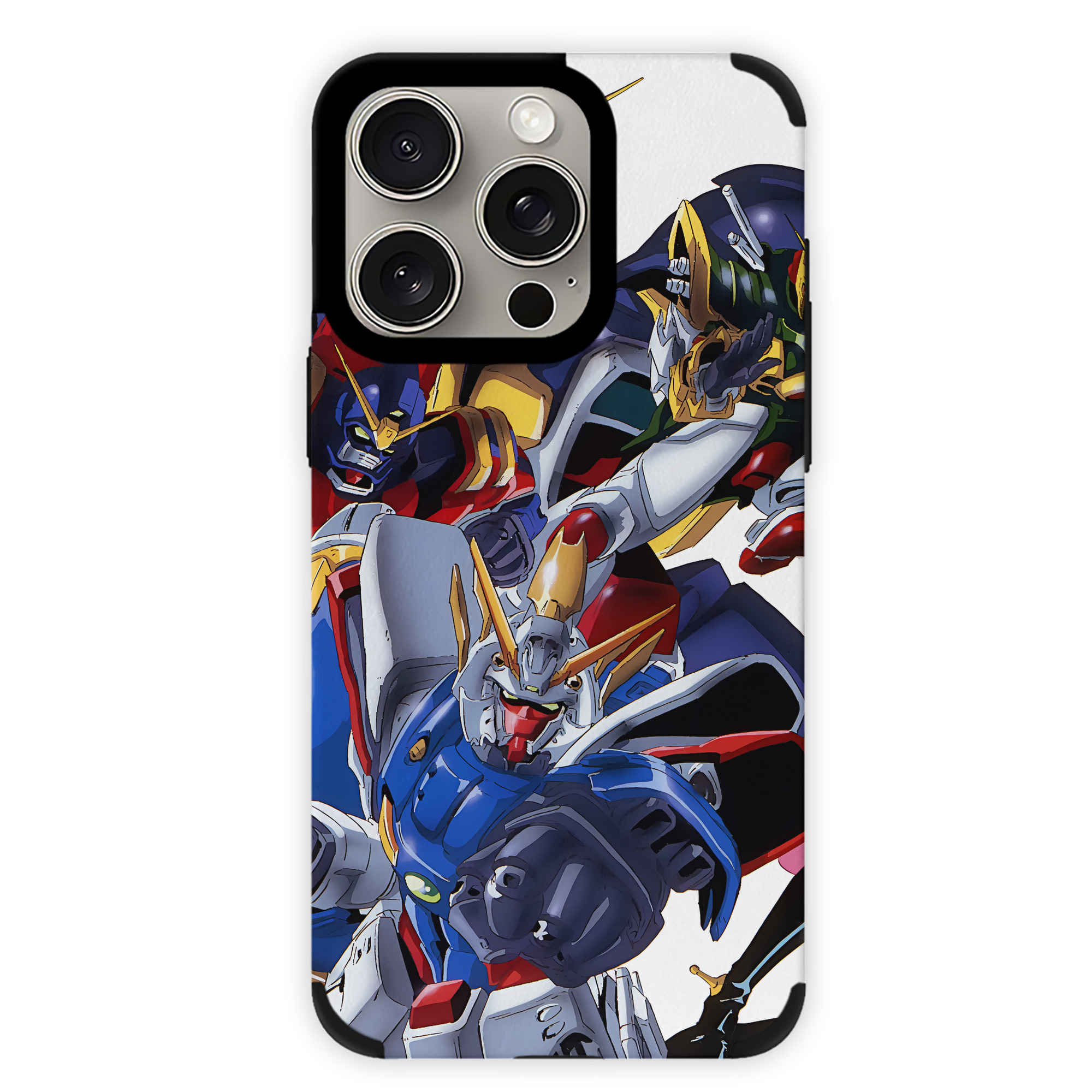 （画像用） 機動戦士ガンダム Mobile Suit Gundam 【iPhone15ProMax対応】 PUレザー スマホケース 耐衝撃＆黄変防止