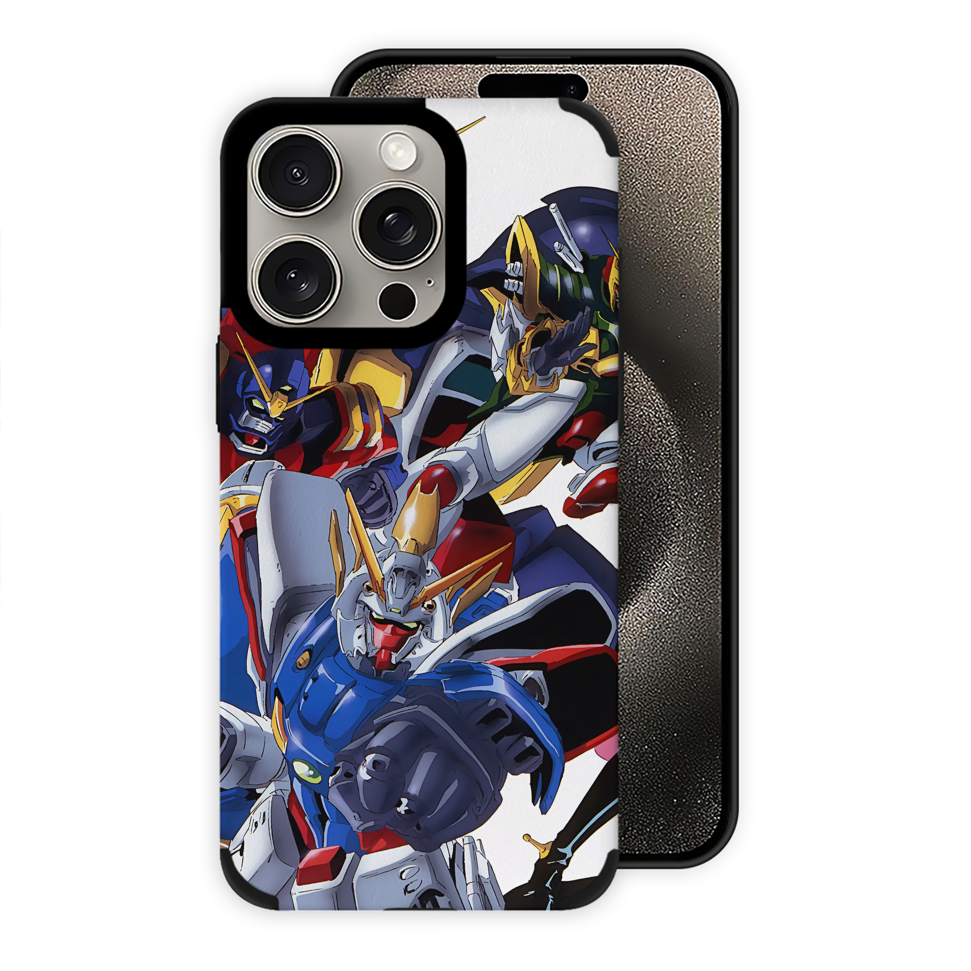（画像用） 機動戦士ガンダム Mobile Suit Gundam 【iPhone15ProMax対応】 PUレザー スマホケース 耐衝撃＆黄変防止
