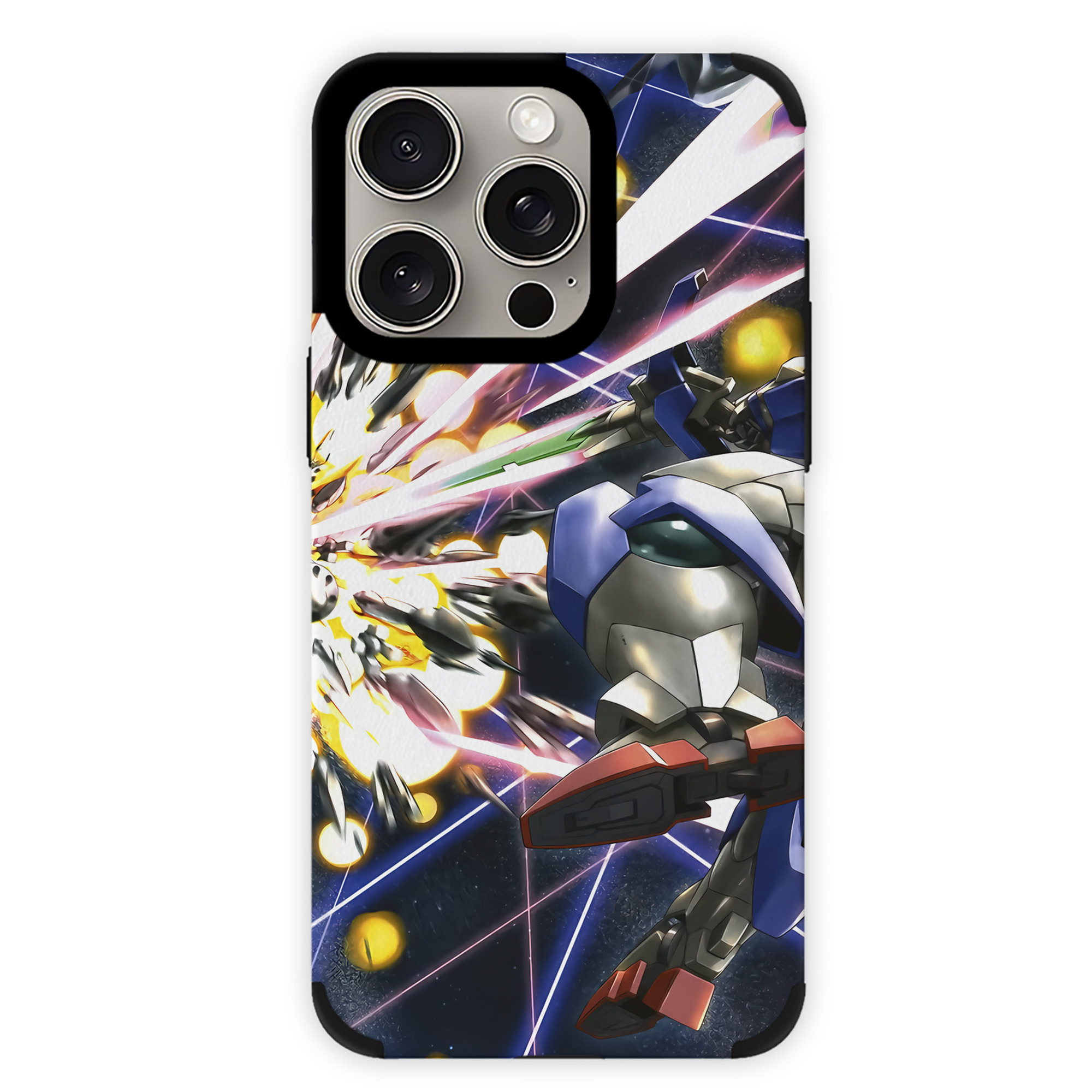 （画像用） 機動戦士ガンダム Mobile Suit Gundam 【iPhone15ProMax対応】 PUレザー スマホケース 耐衝撃＆黄変防止