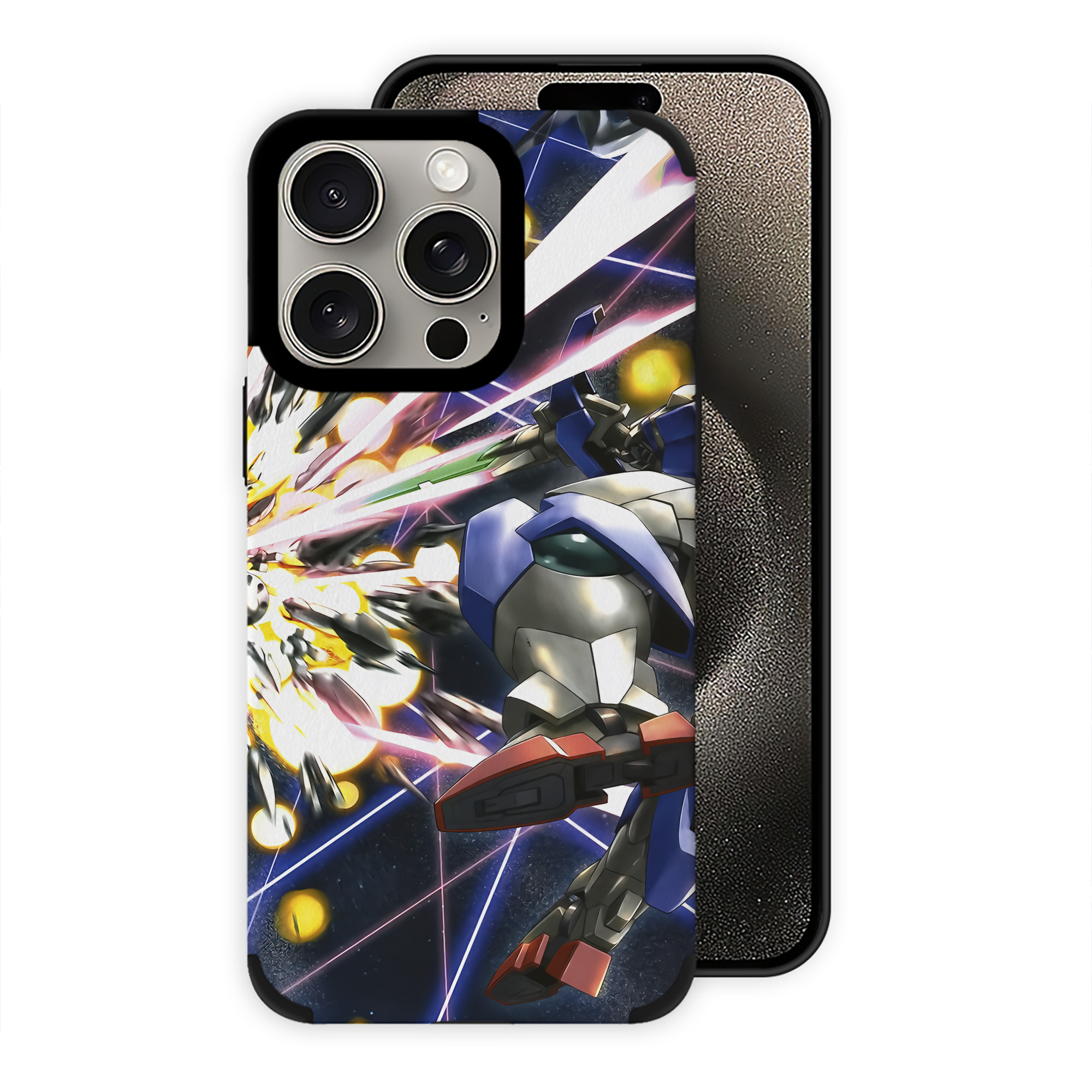 （画像用） 機動戦士ガンダム Mobile Suit Gundam 【iPhone15ProMax対応】 PUレザー スマホケース 耐衝撃＆黄変防止