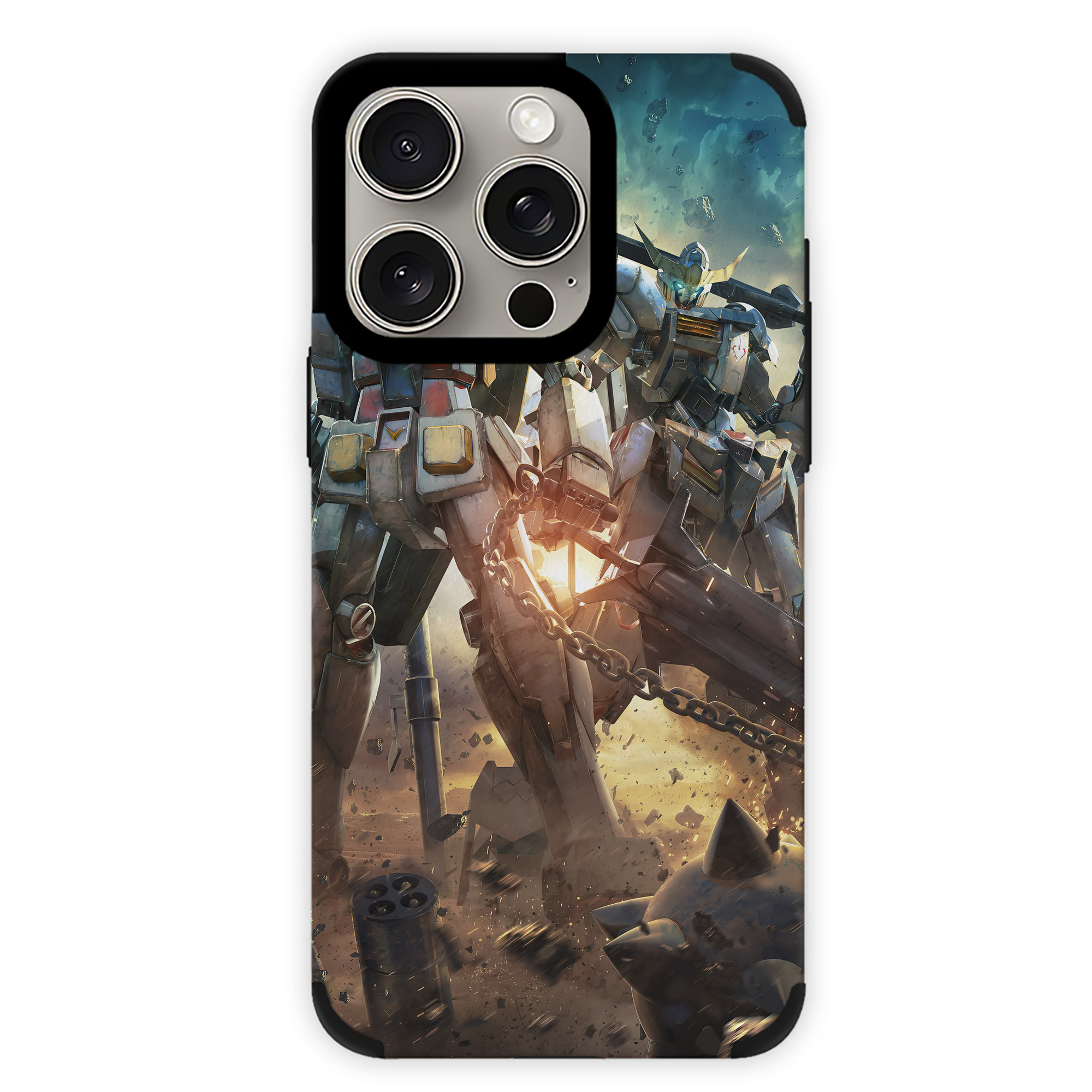 （画像用） 機動戦士ガンダム Mobile Suit Gundam 【iPhone15ProMax対応】 PUレザー スマホケース 耐衝撃＆黄変防止