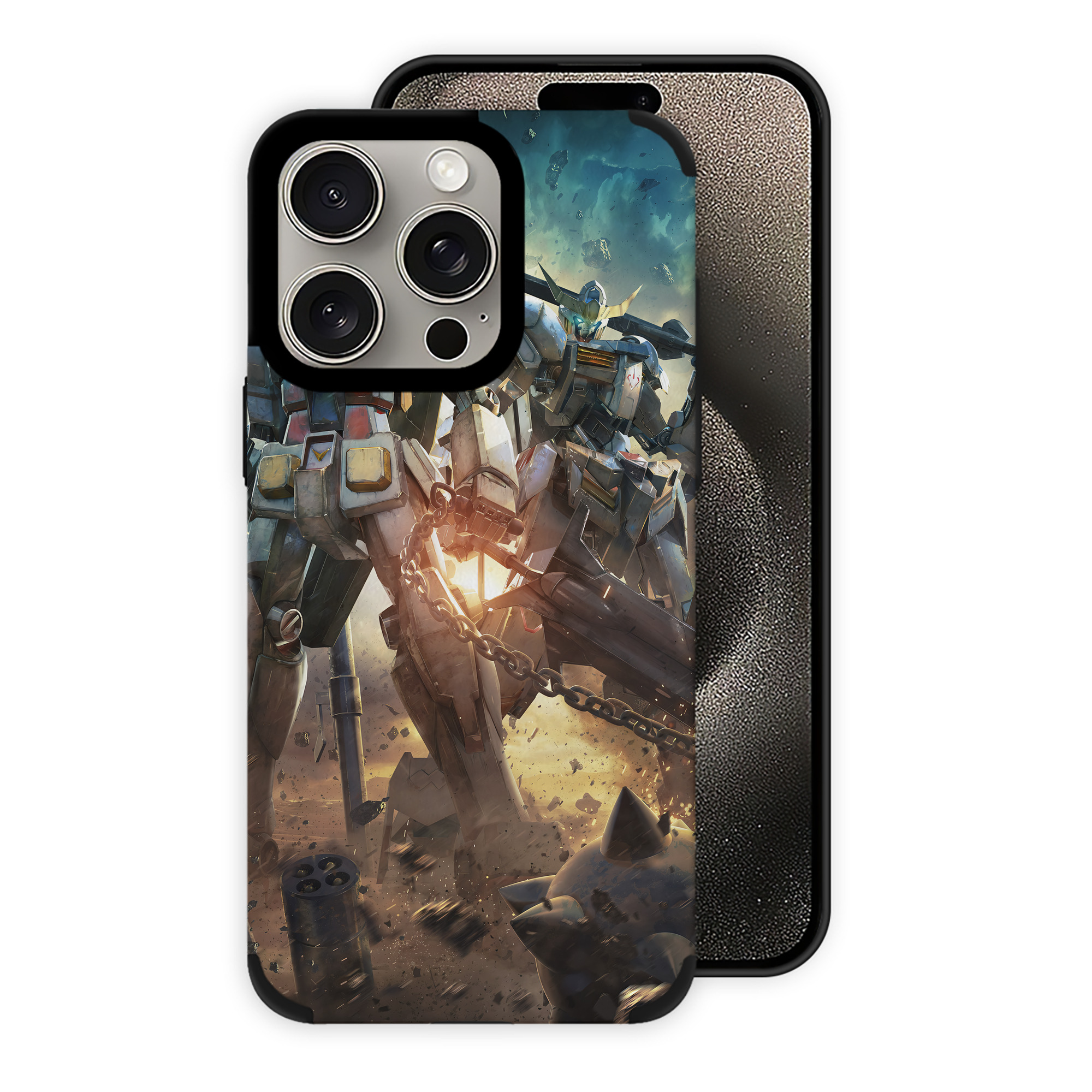 （画像用） 機動戦士ガンダム Mobile Suit Gundam 【iPhone15ProMax対応】 PUレザー スマホケース 耐衝撃＆黄変防止