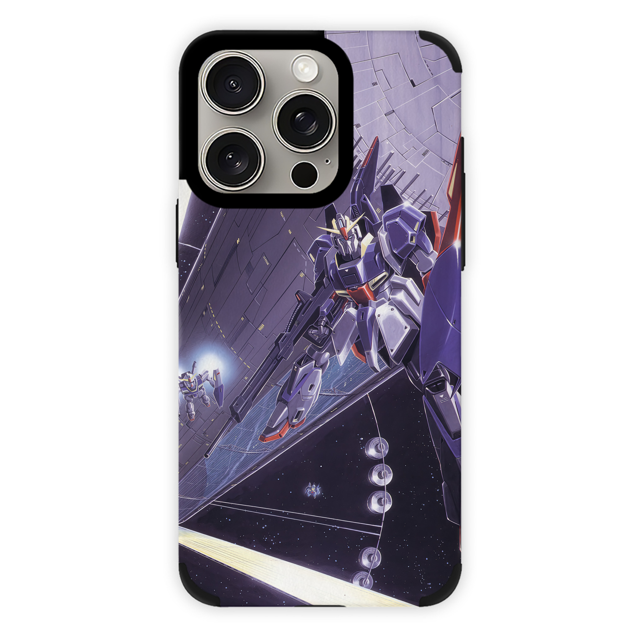 （画像用） 機動戦士ガンダム Mobile Suit Gundam 【iPhone15ProMax対応】 PUレザー スマホケース 耐衝撃＆黄変防止