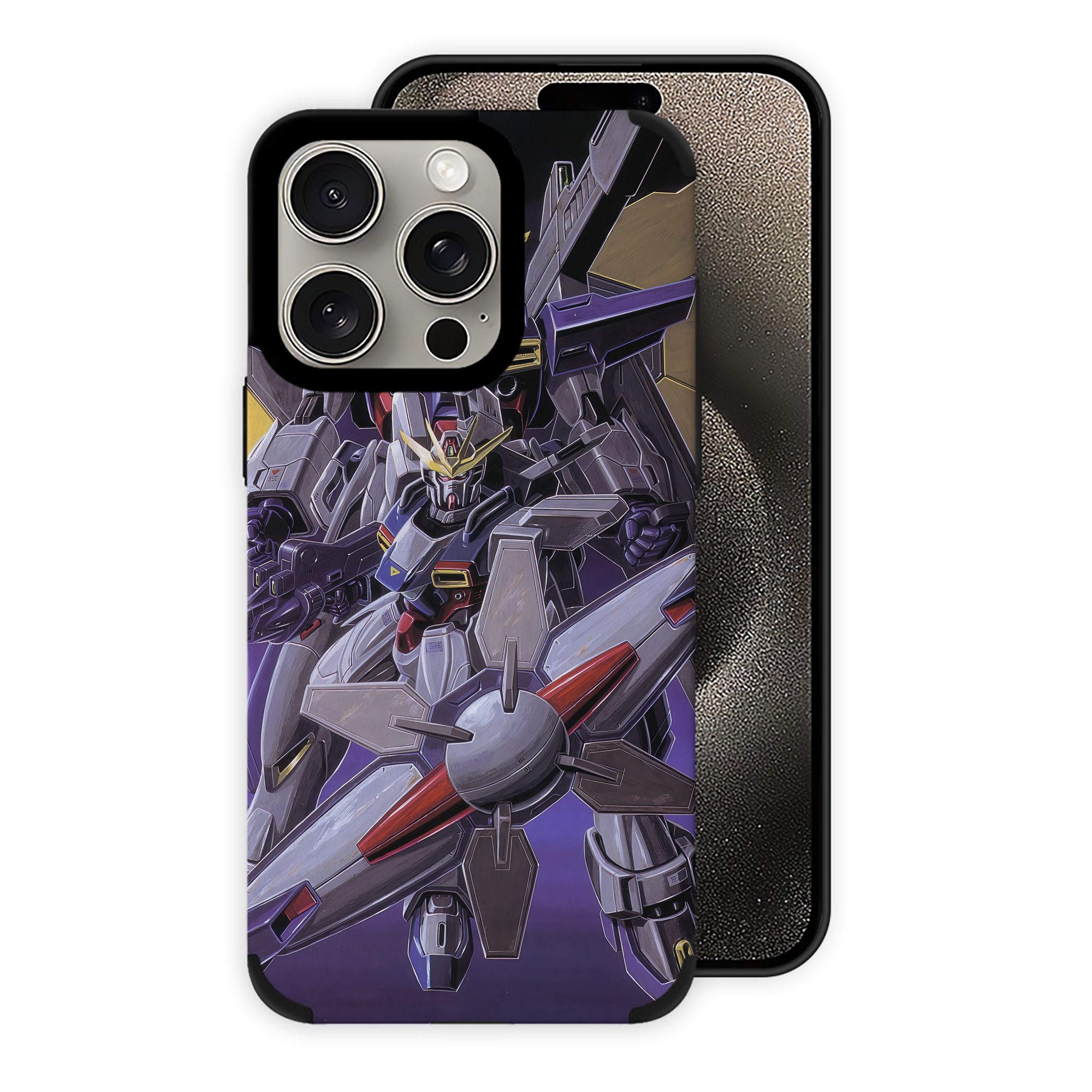 （画像用） 機動戦士ガンダム Mobile Suit Gundam 【iPhone15ProMax対応】 PUレザー スマホケース 耐衝撃＆黄変防止