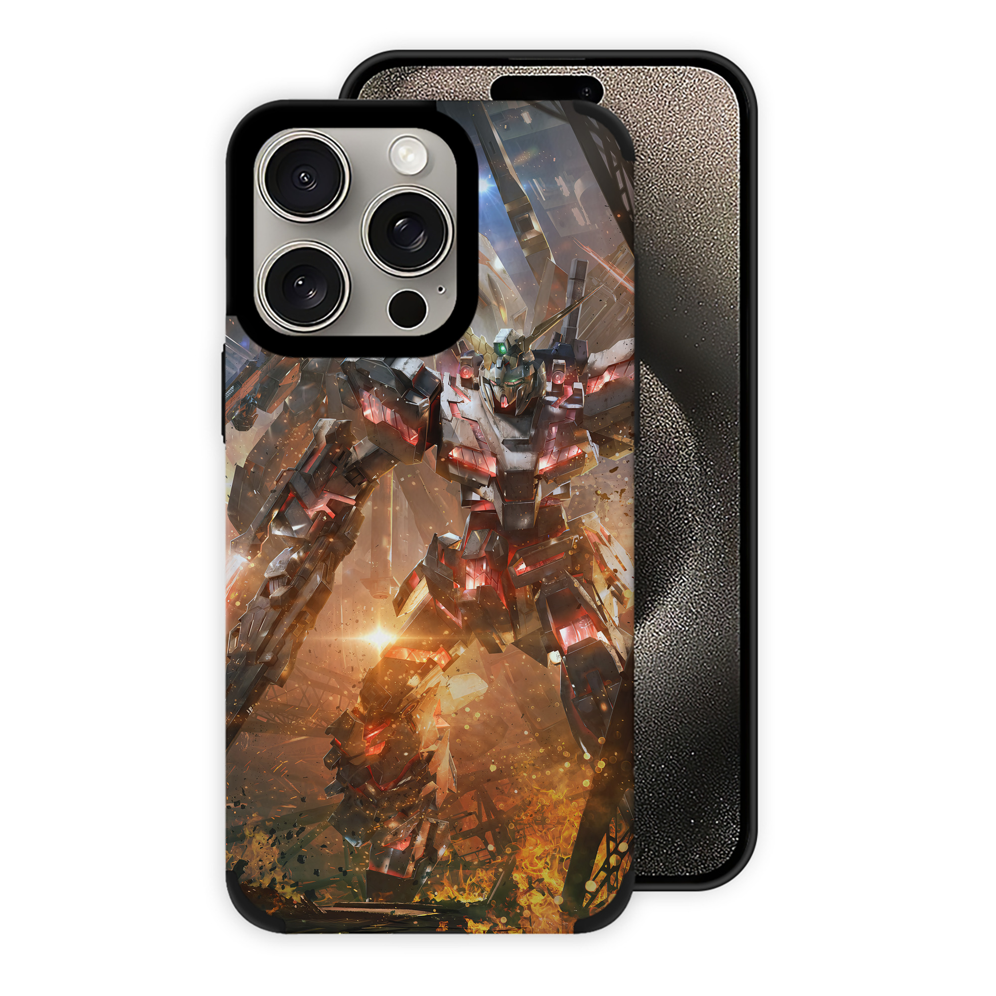 （画像用） 機動戦士ガンダム Mobile Suit Gundam 【iPhone15ProMax対応】 PUレザー スマホケース 耐衝撃＆黄変防止