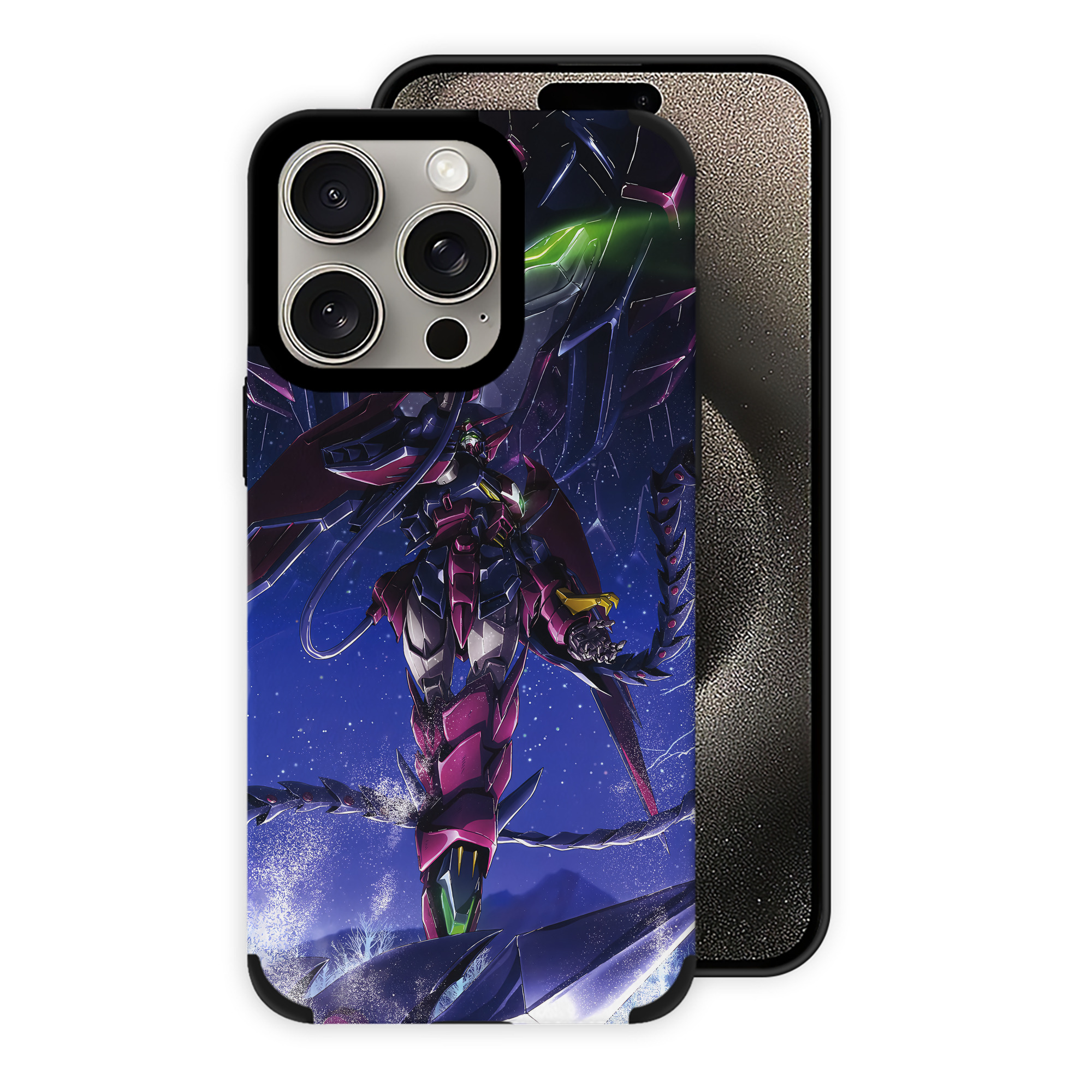 （画像用） 機動戦士ガンダム Mobile Suit Gundam 【iPhone15ProMax対応】 PUレザー スマホケース 耐衝撃＆黄変防止