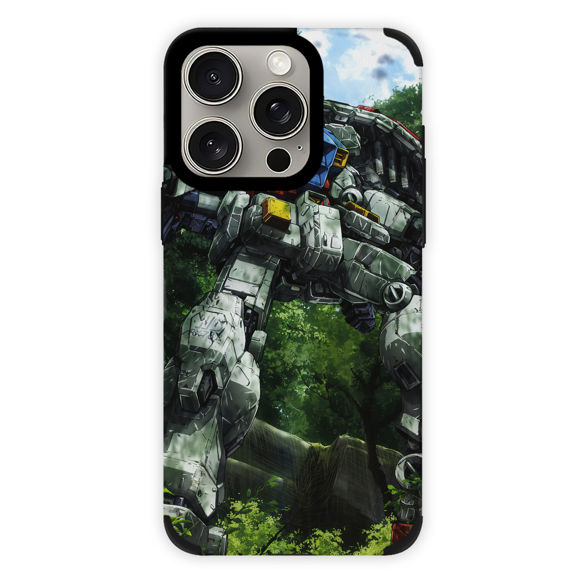 （画像用） 機動戦士ガンダム Mobile Suit Gundam 【iPhone15ProMax対応】 PUレザー スマホケース 耐衝撃＆黄変防止