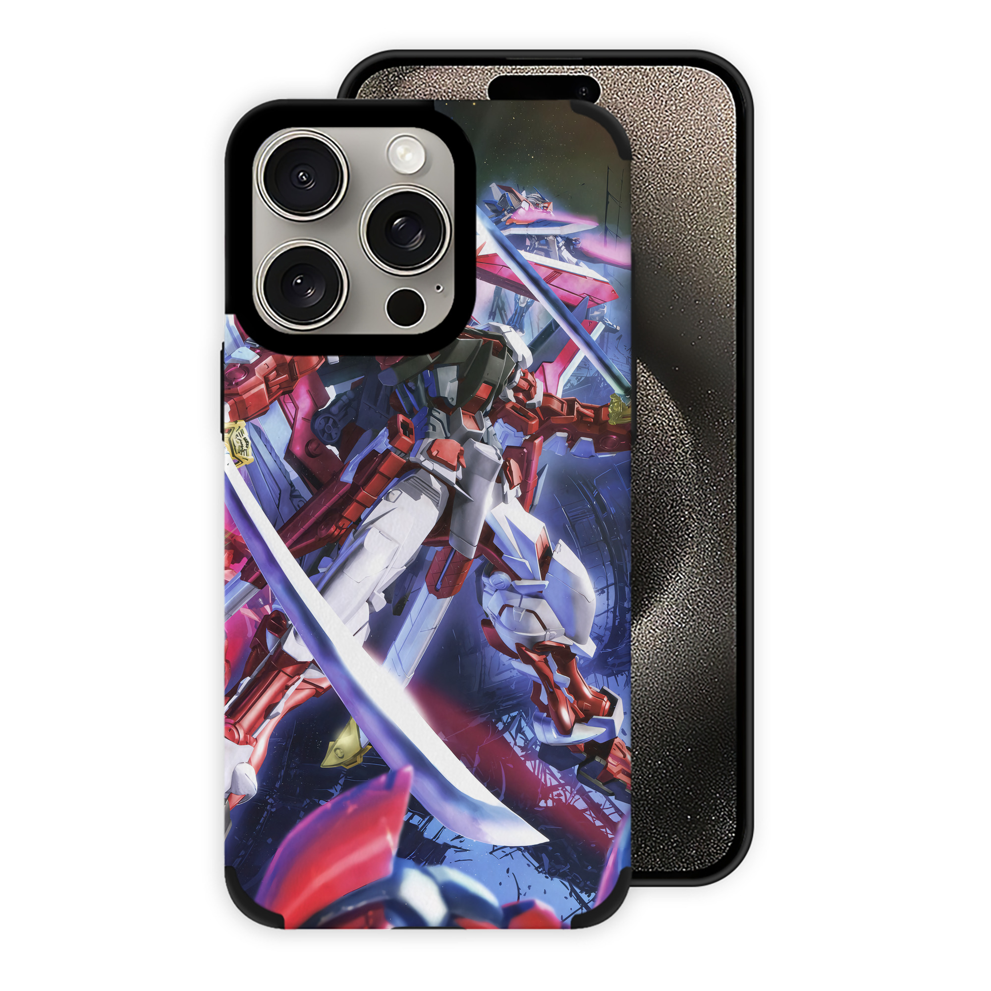 （画像用） 機動戦士ガンダム Mobile Suit Gundam 【iPhone15ProMax対応】 PUレザー スマホケース 耐衝撃＆黄変防止