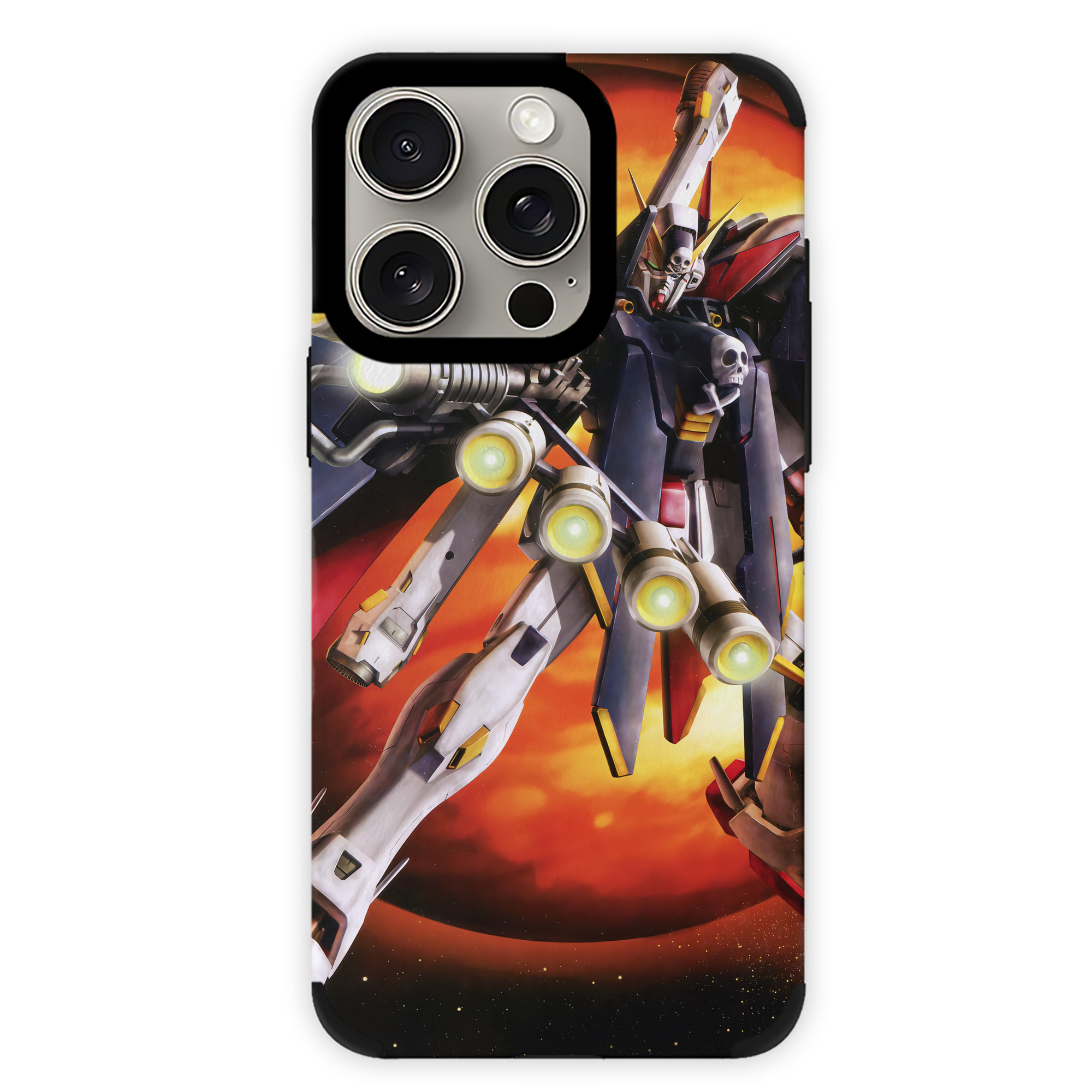 （画像用） 機動戦士ガンダム Mobile Suit Gundam 【iPhone15ProMax対応】 PUレザー スマホケース 耐衝撃＆黄変防止