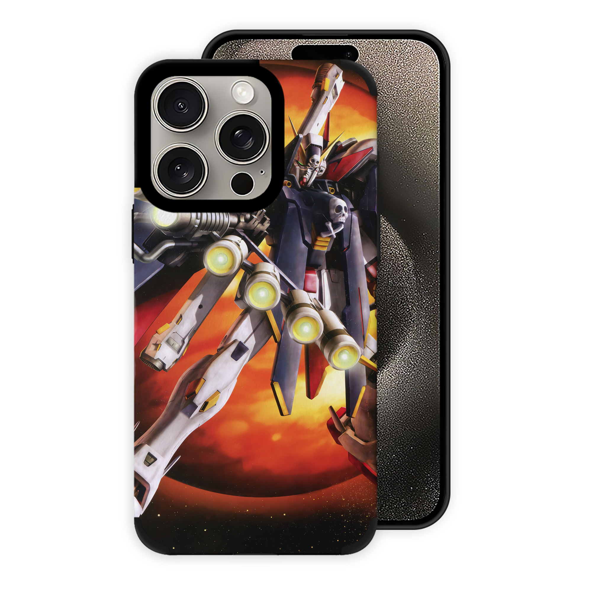 （画像用） 機動戦士ガンダム Mobile Suit Gundam 【iPhone15ProMax対応】 PUレザー スマホケース 耐衝撃＆黄変防止