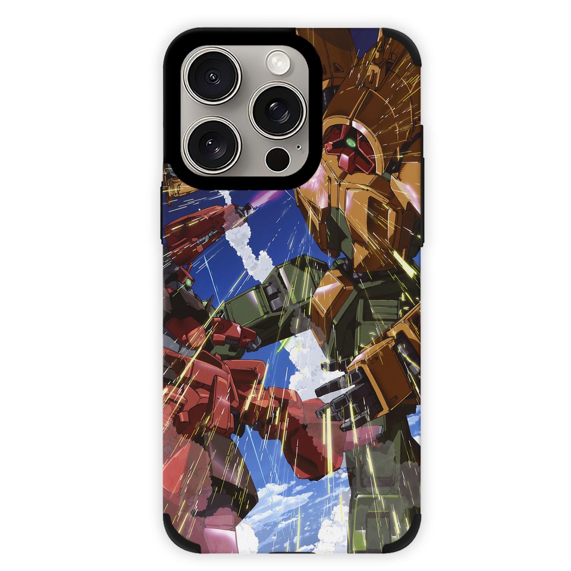 （画像用） 機動戦士ガンダム Mobile Suit Gundam 【iPhone15ProMax対応】 PUレザー スマホケース 耐衝撃＆黄変防止