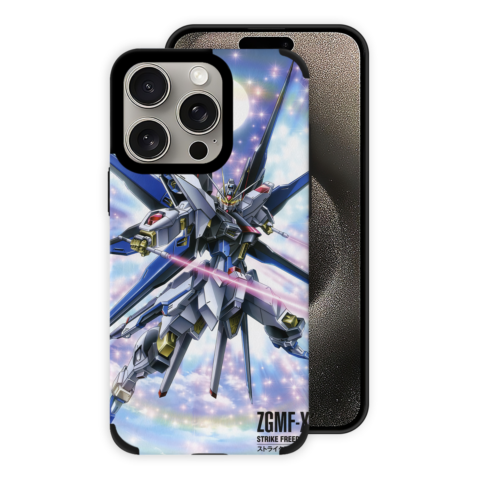 （画像用） 機動戦士ガンダム Mobile Suit Gundam 【iPhone15ProMax対応】 PUレザー スマホケース 耐衝撃＆黄変防止
