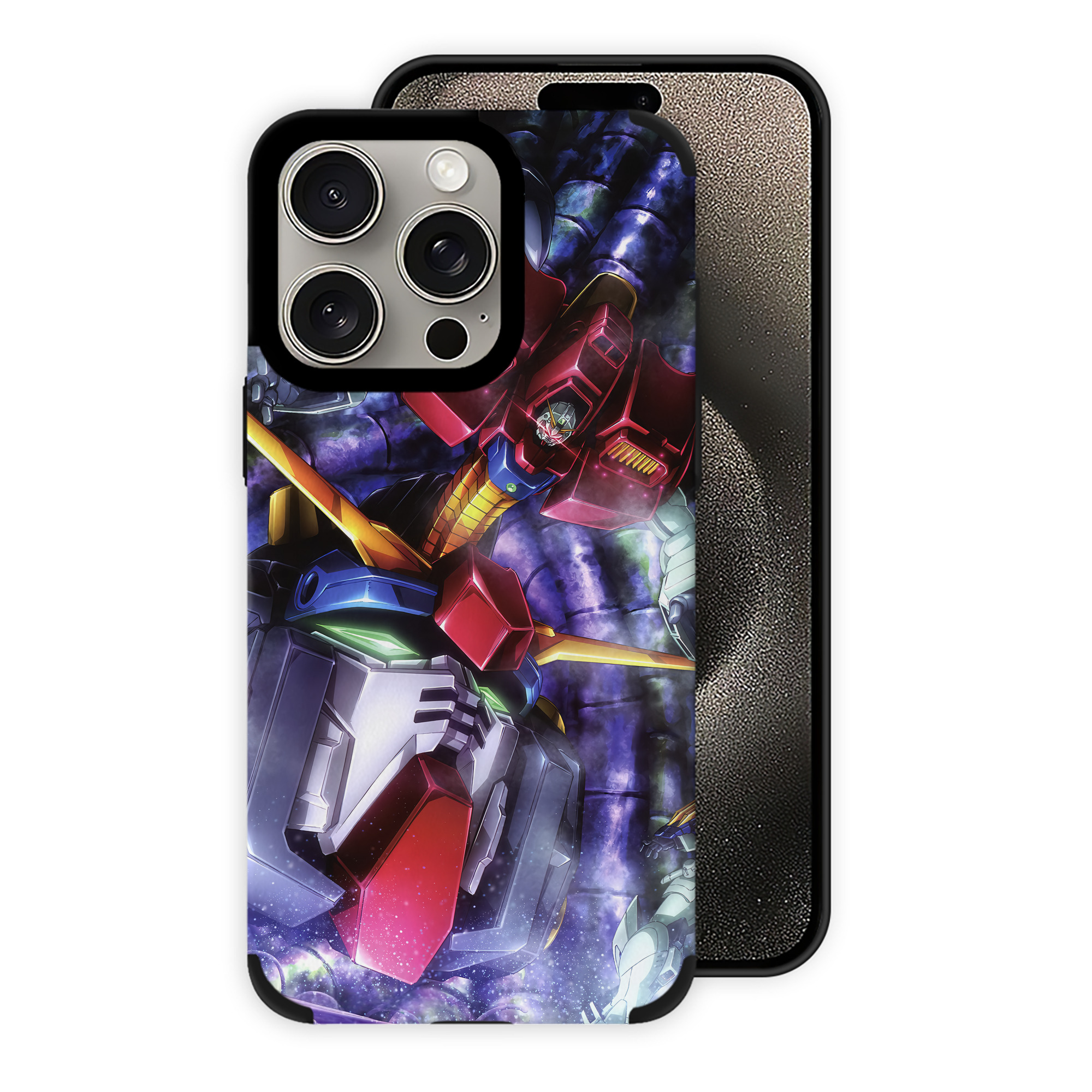 （画像用） 機動戦士ガンダム Mobile Suit Gundam 【iPhone15ProMax対応】 PUレザー スマホケース 耐衝撃＆黄変防止