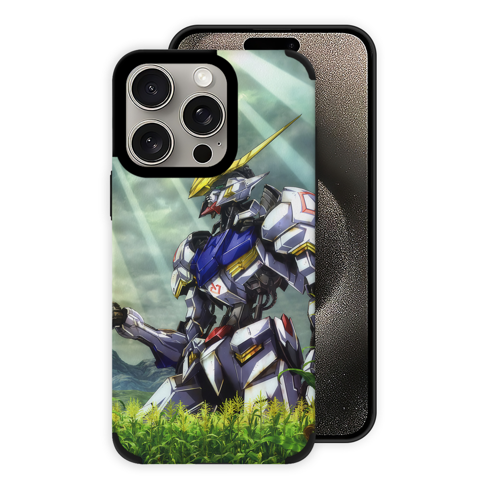 （画像用） 機動戦士ガンダム Mobile Suit Gundam 【iPhone15ProMax対応】 PUレザー スマホケース 耐衝撃＆黄変防止
