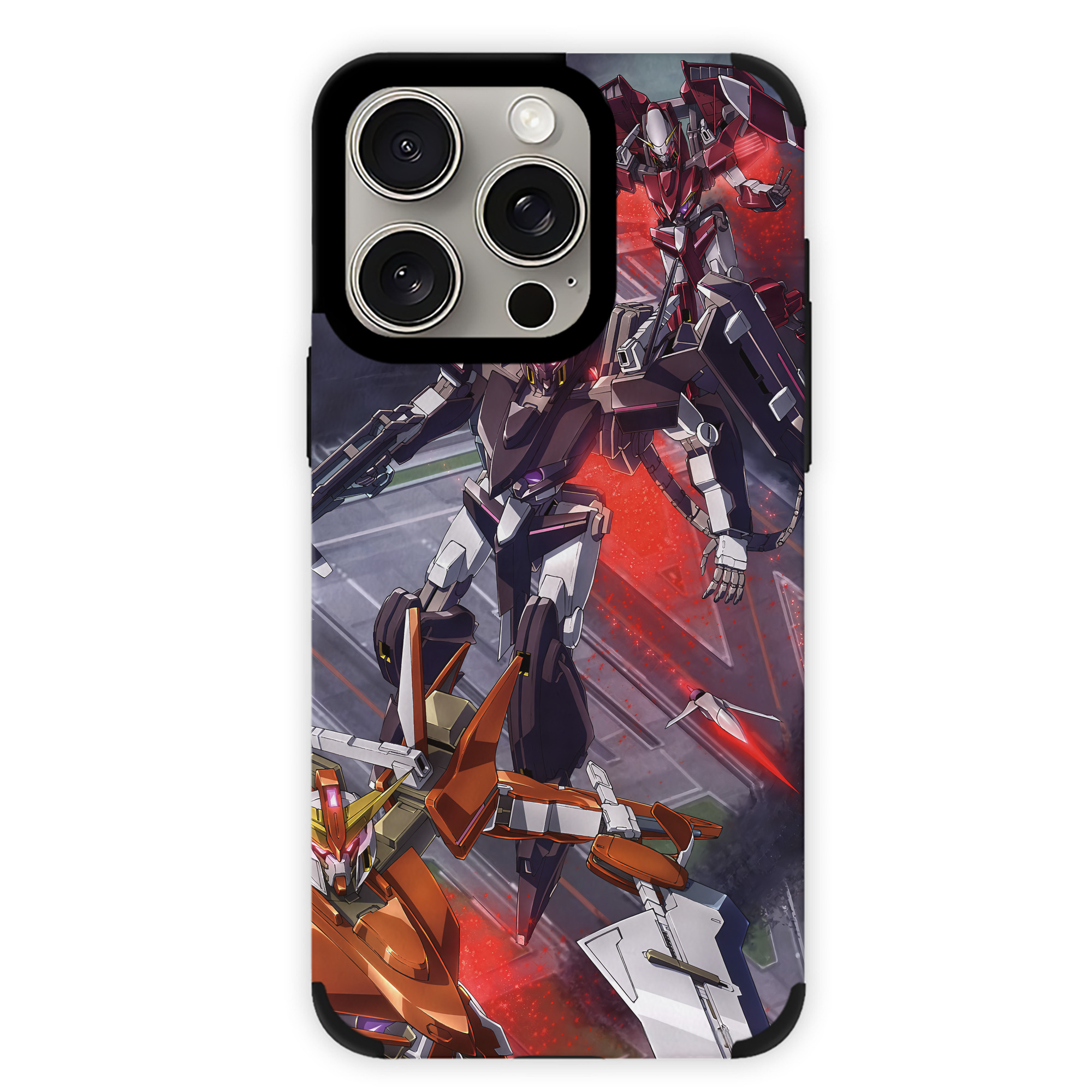 （画像用） 機動戦士ガンダム Mobile Suit Gundam 【iPhone15ProMax対応】 PUレザー スマホケース 耐衝撃＆黄変防止