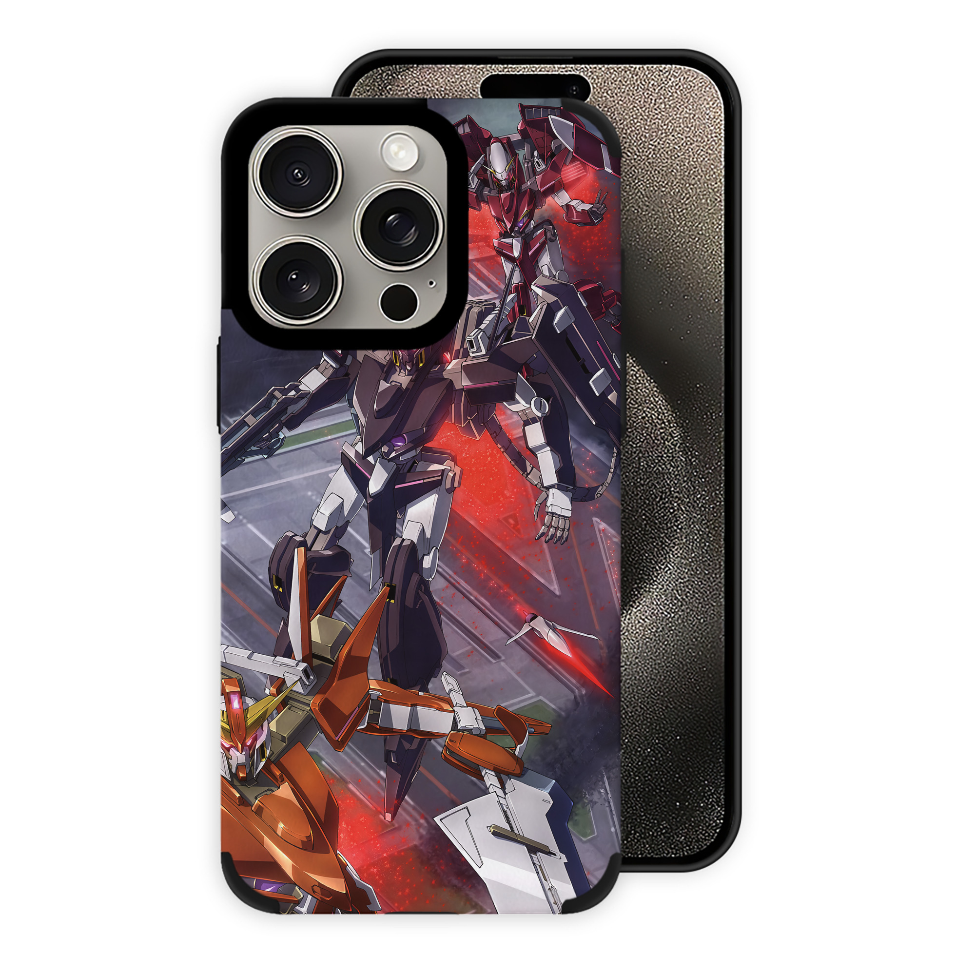 （画像用） 機動戦士ガンダム Mobile Suit Gundam 【iPhone15ProMax対応】 PUレザー スマホケース 耐衝撃＆黄変防止