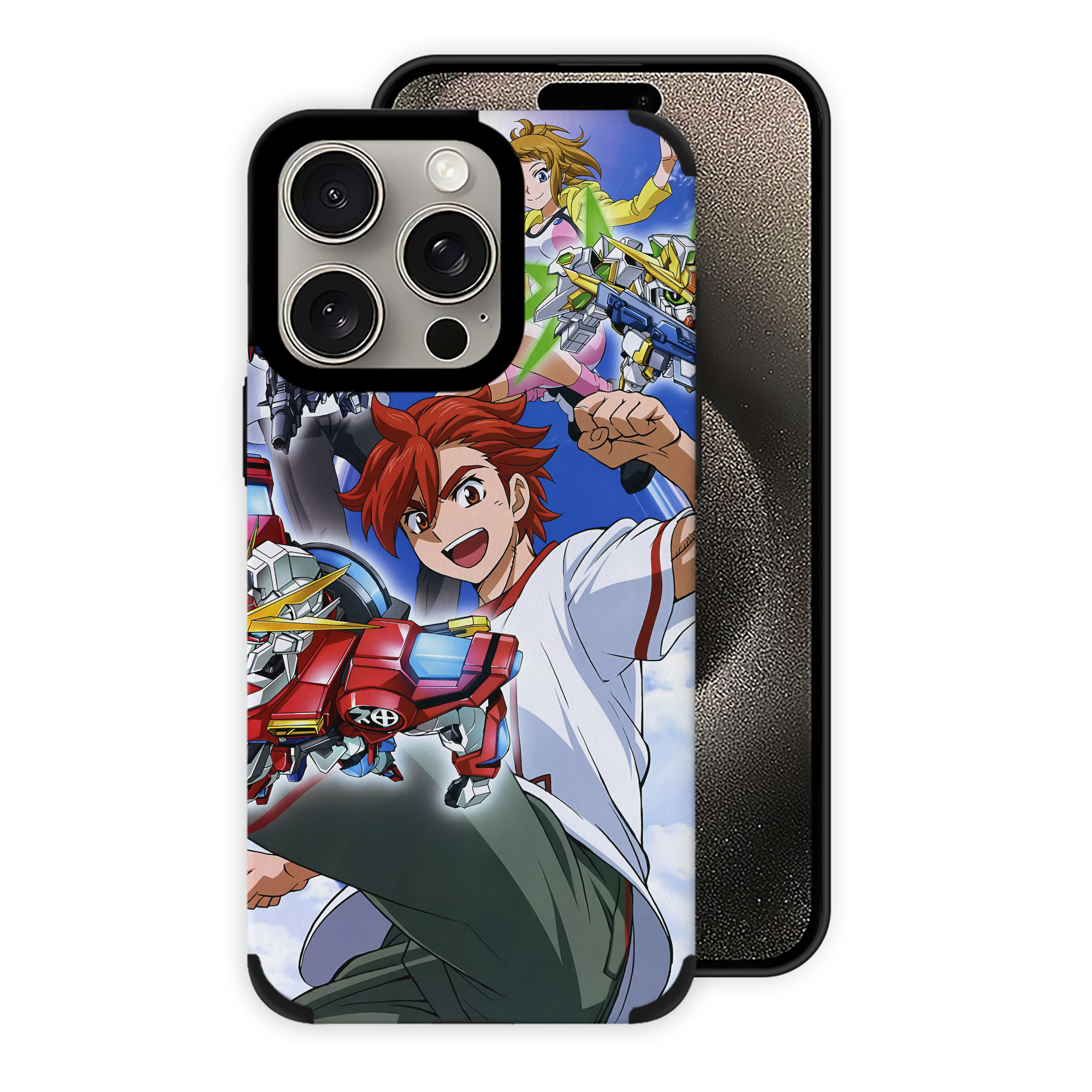 （画像用） 機動戦士ガンダム Mobile Suit Gundam 【iPhone15ProMax対応】 PUレザー スマホケース 耐衝撃＆黄変防止