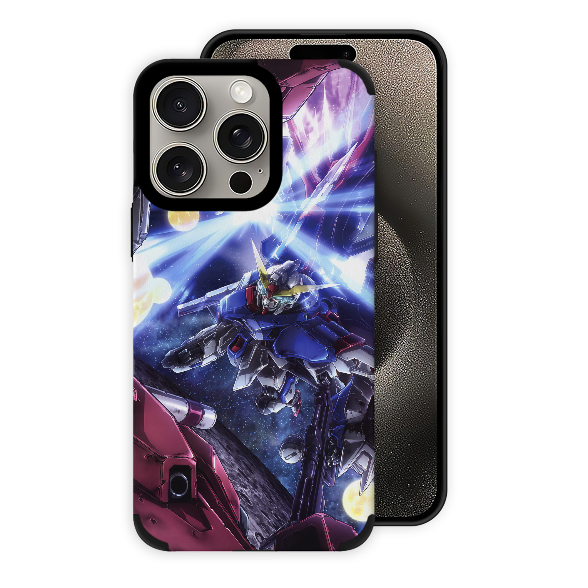 （画像用） 機動戦士ガンダム Mobile Suit Gundam 【iPhone15ProMax対応】 PUレザー スマホケース 耐衝撃＆黄変防止