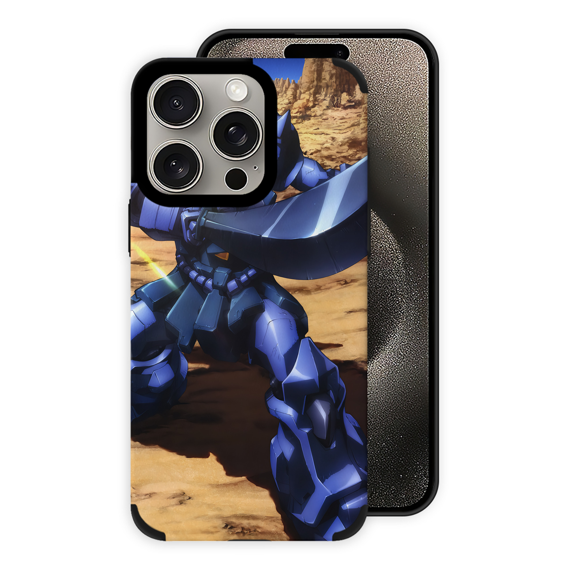 （画像用） 機動戦士ガンダム Mobile Suit Gundam 【iPhone15ProMax対応】 PUレザー スマホケース 耐衝撃＆黄変防止