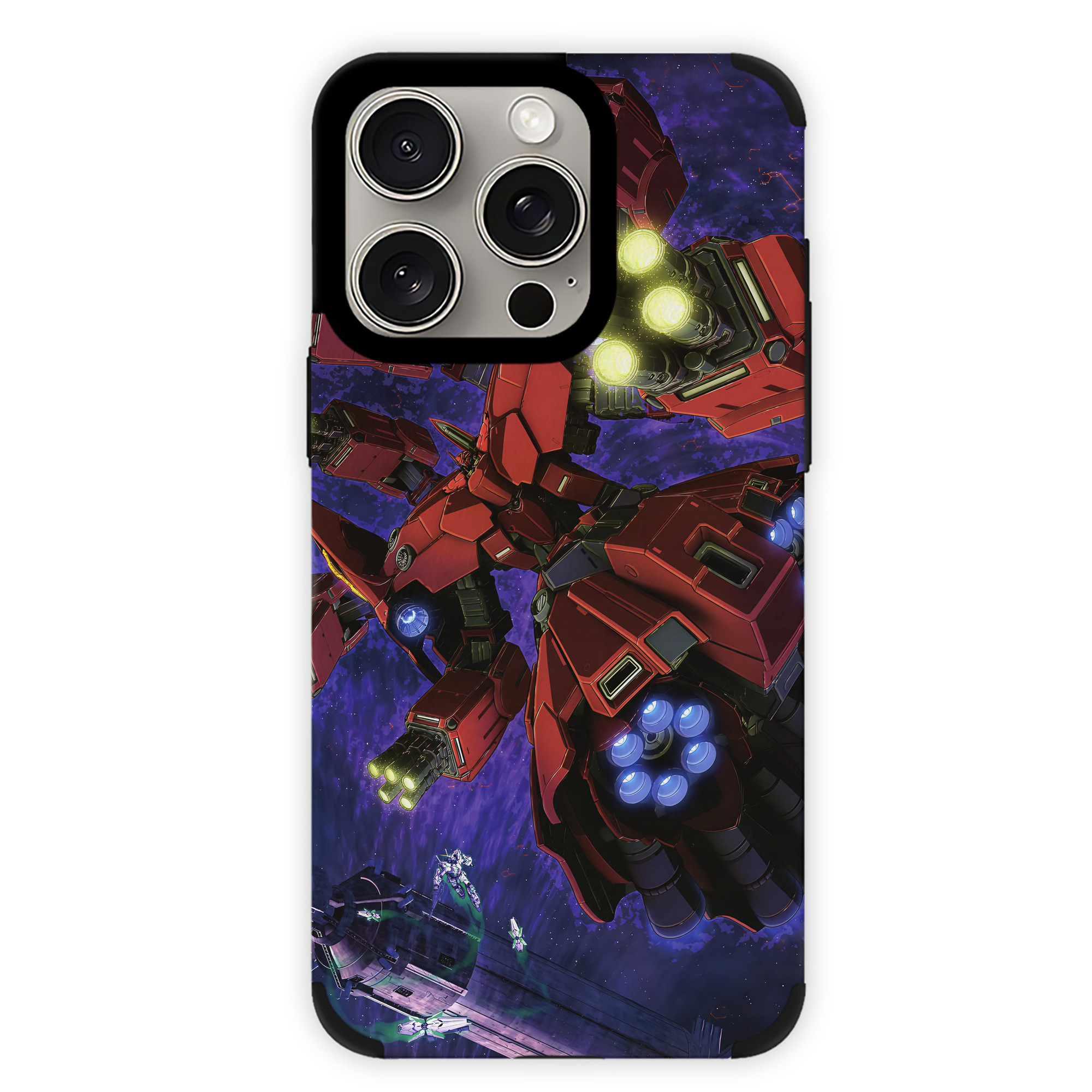 （画像用） 機動戦士ガンダム Mobile Suit Gundam 【iPhone15ProMax対応】 PUレザー スマホケース 耐衝撃＆黄変防止