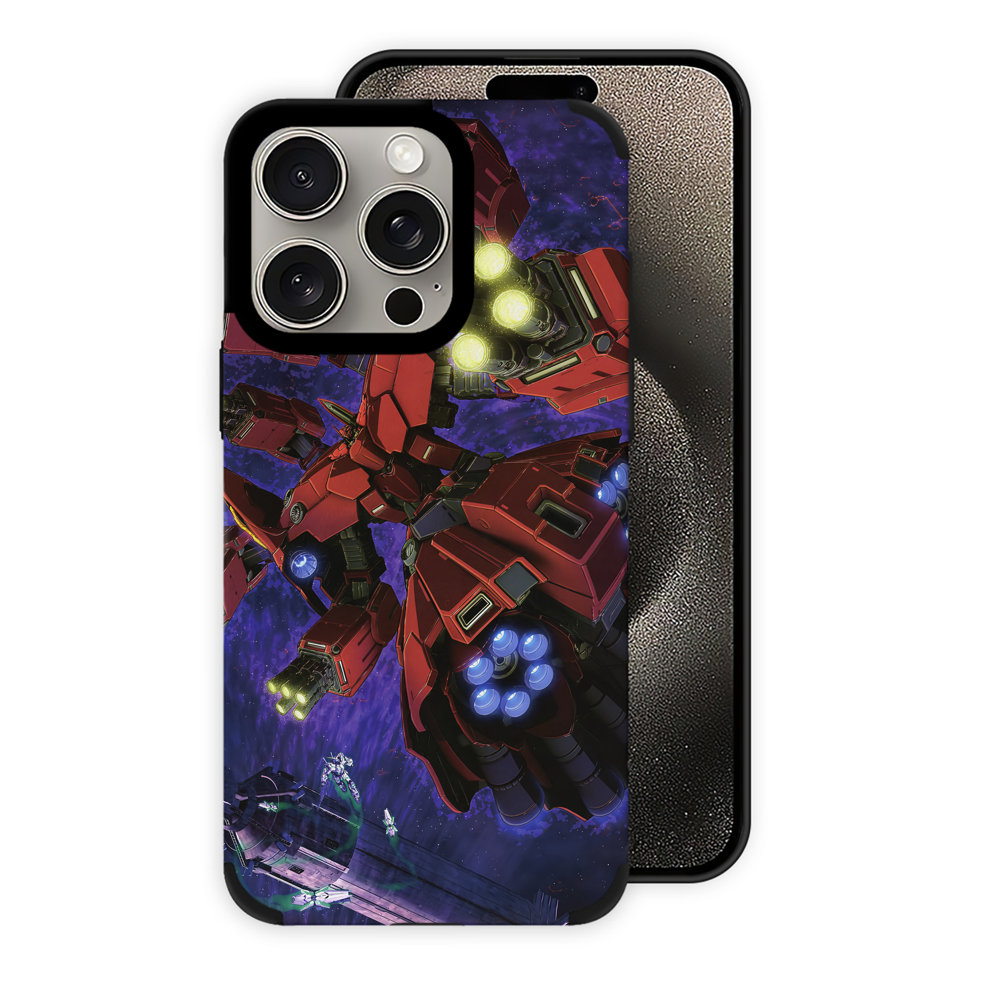 （画像用） 機動戦士ガンダム Mobile Suit Gundam 【iPhone15ProMax対応】 PUレザー スマホケース 耐衝撃＆黄変防止