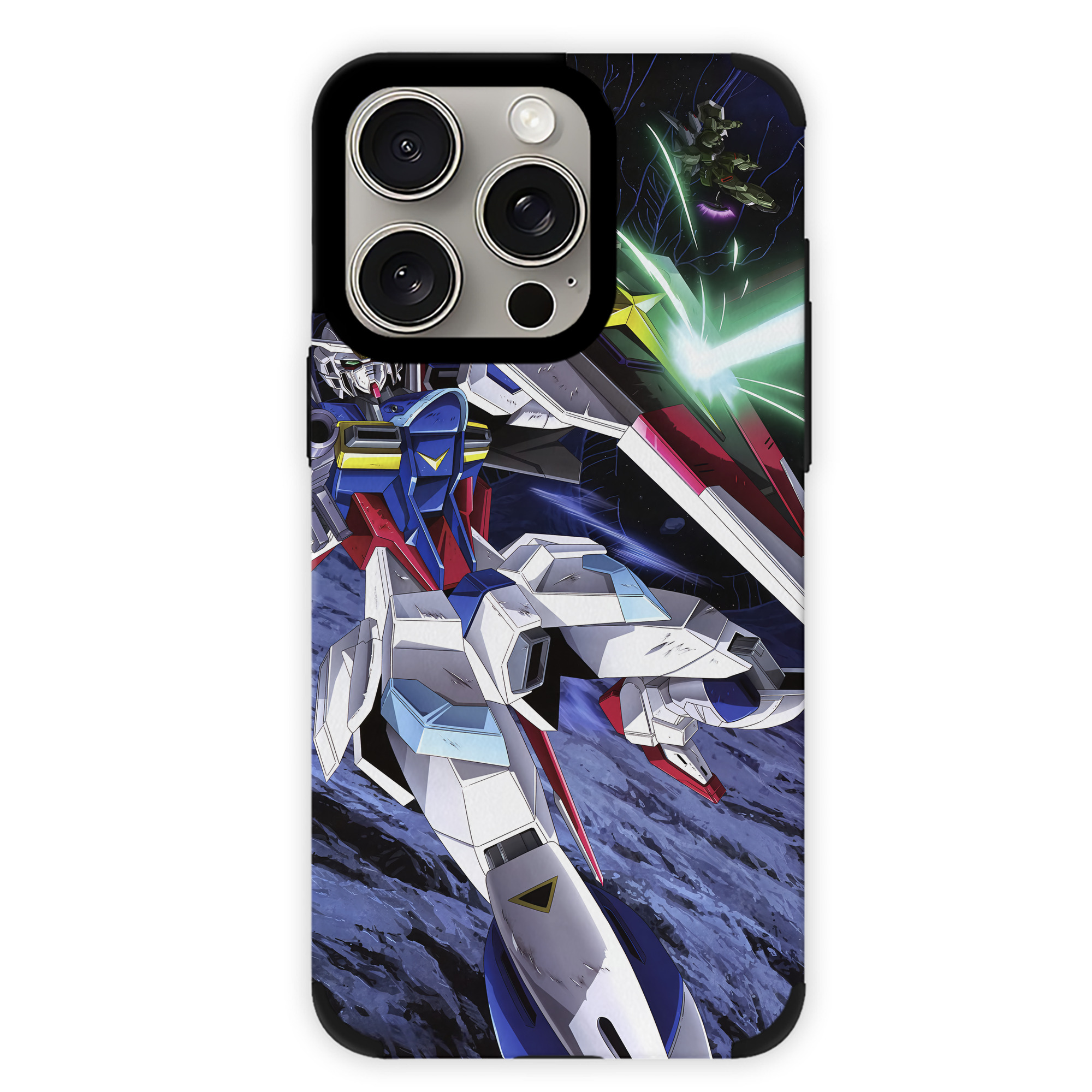 （画像用） 機動戦士ガンダム Mobile Suit Gundam 【iPhone15ProMax対応】 PUレザー スマホケース 耐衝撃＆黄変防止