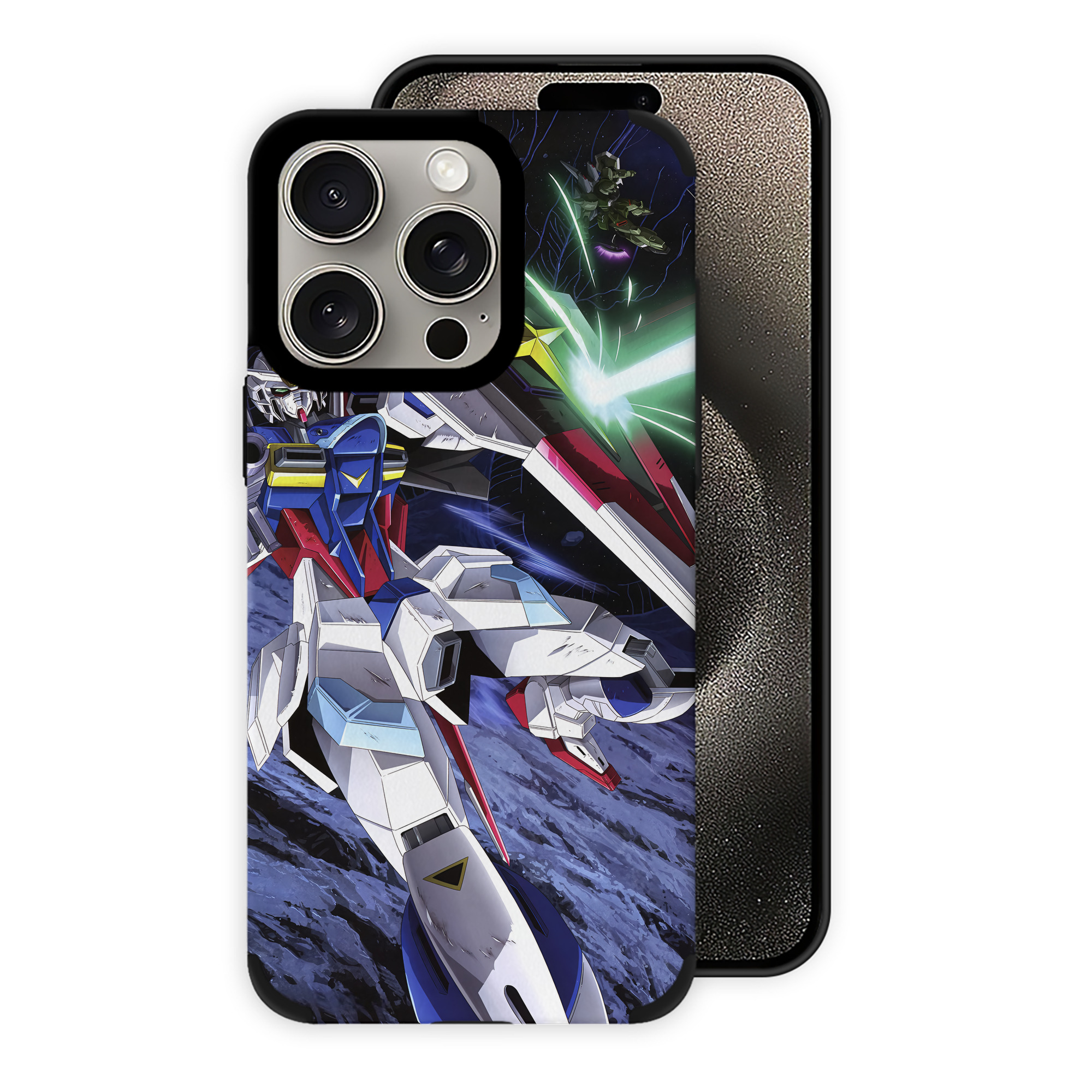 （画像用） 機動戦士ガンダム Mobile Suit Gundam 【iPhone15ProMax対応】 PUレザー スマホケース 耐衝撃＆黄変防止