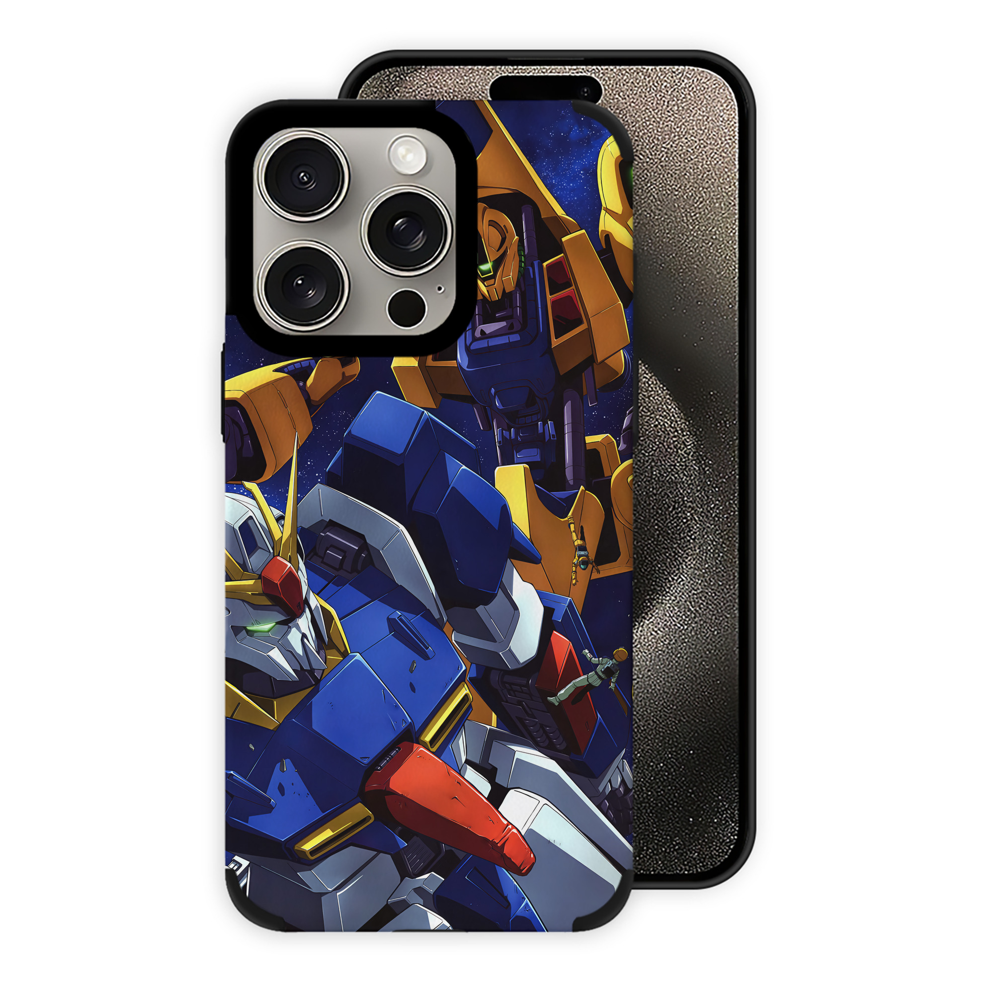 （画像用） 機動戦士ガンダム Mobile Suit Gundam 【iPhone15ProMax対応】 PUレザー スマホケース 耐衝撃＆黄変防止