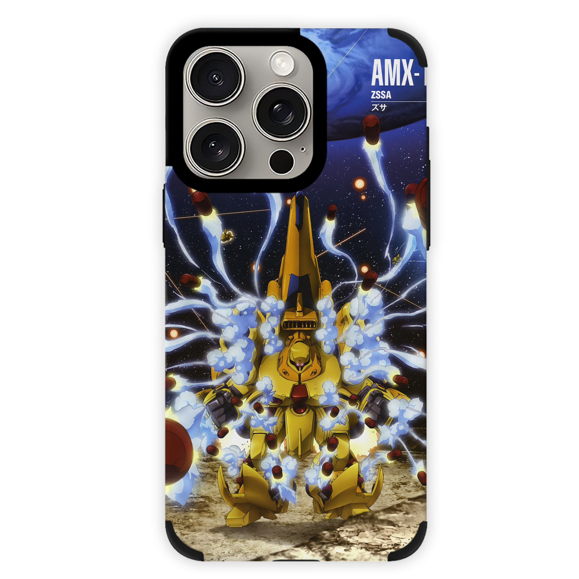 （画像用） 機動戦士ガンダム Mobile Suit Gundam 【iPhone15ProMax対応】 PUレザー スマホケース 耐衝撃＆黄変防止